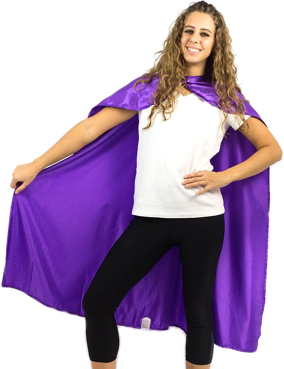 Everfan Women'S Polyester Satin Superhero Cape (38" LX48 W, Magenta)
