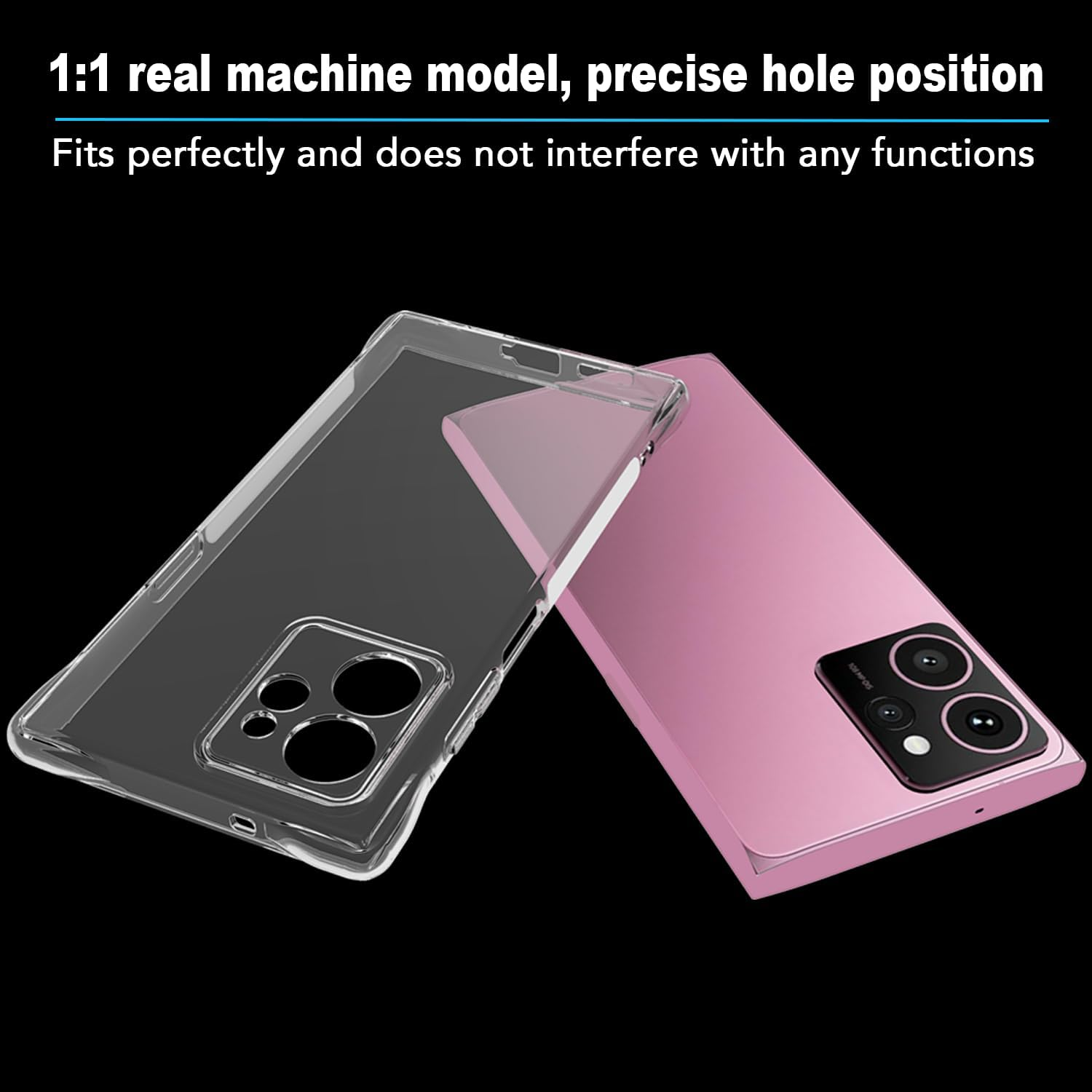 USTIYA Case for HMD Skyline Case Clear TPU Four Corners Protection Cover Transparent Soft image number 6