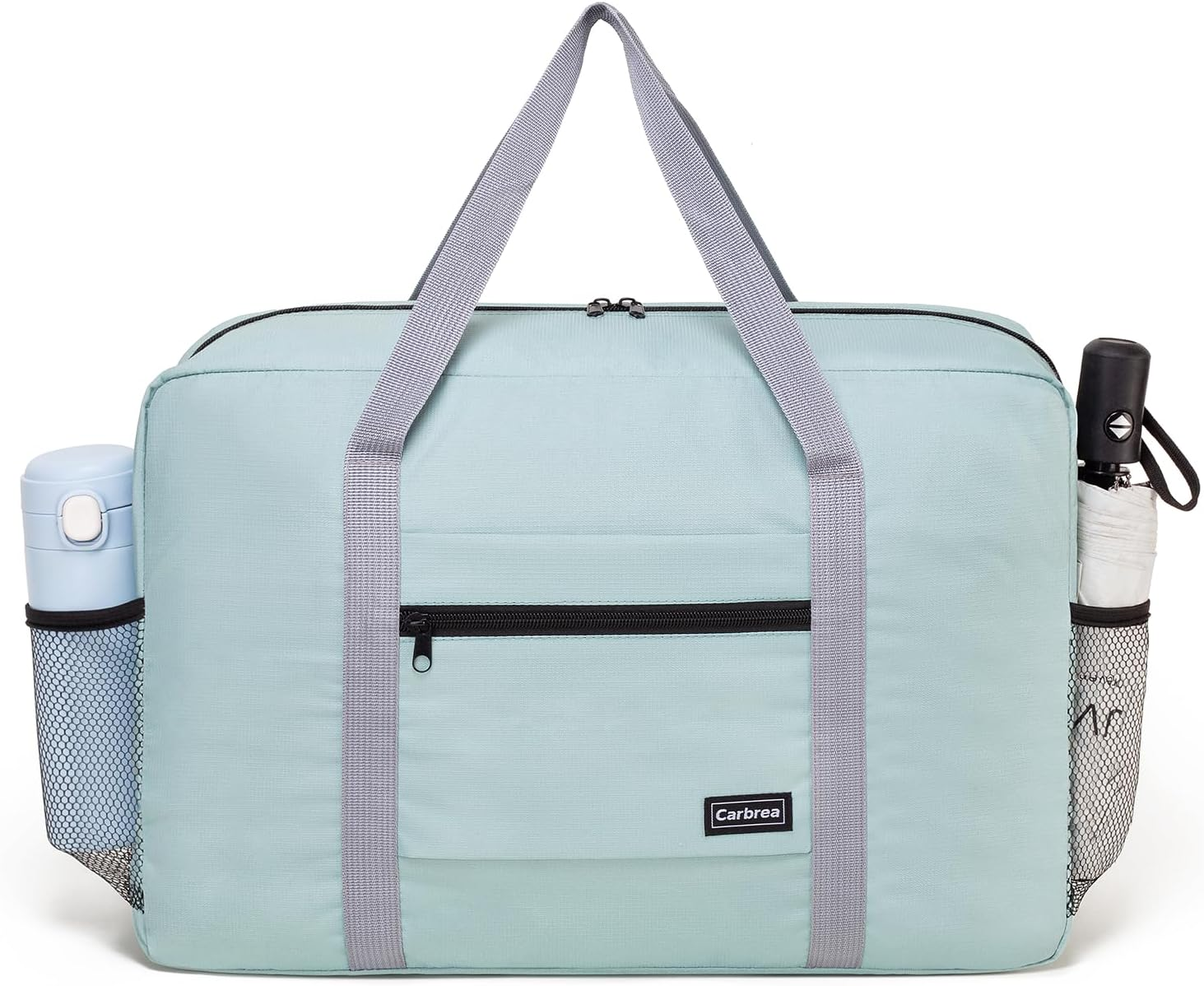 Personal Item Bag for Airlines - Foldable Travel Bag 18X14X8 Small Duffle Bag for Spirit Frontier Weekender Overnight - Green image number 2