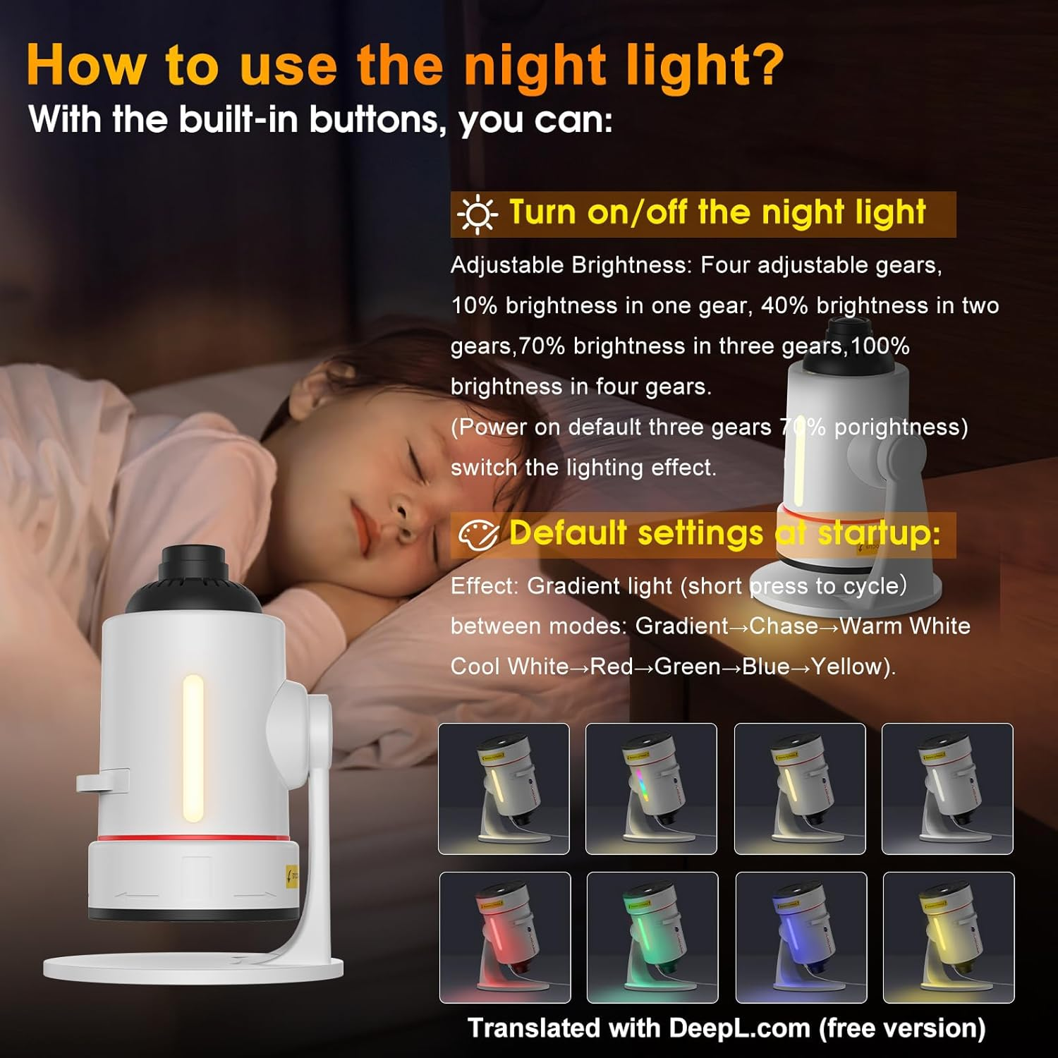 Galaxy Projector,4K HD Realistic Star Planetarium Projector with 10 Film Discs, 360&deg; Rotatable Space Solar System Ceiling Projec-Tor with Timer & 8 Color Lights for Kid Room Decor (White)