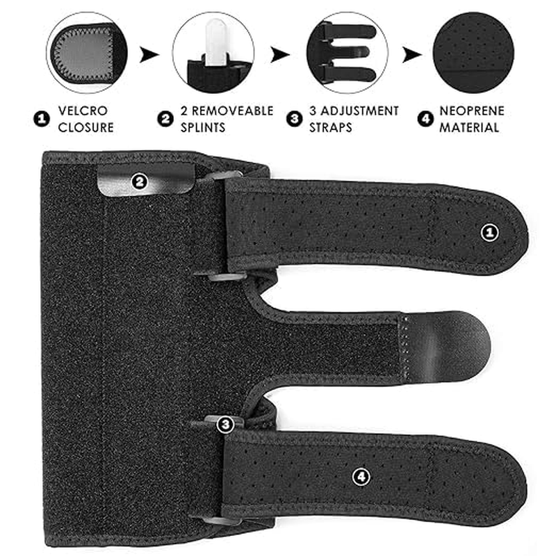 Elbow Brace, 2 Removable Metal Splints for Tendonitis, Elbow Brace for Ulnar Nerve Entrapment, Cubital Tunnel Syndrome, Night Elbow Splint for Men Women image number 2