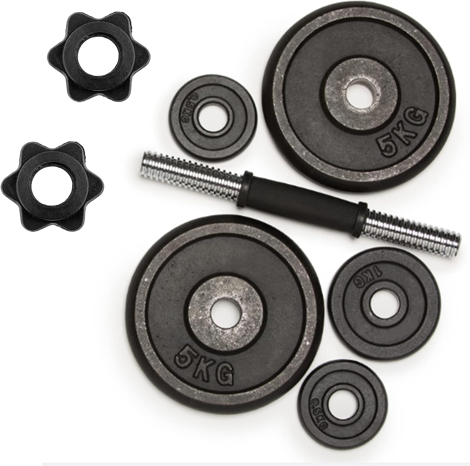 2Pcs Barbell Bar Hexagon Nuts,Anti-Slip Spin-Lock Collar Screw Hex Nut Screw Clamps,Barbell Clips Dumbbell Hex Nut Barbell Spin-Lock Collars Screw Clamps for Dumbell Weight Lifting Fitness Training image number 6