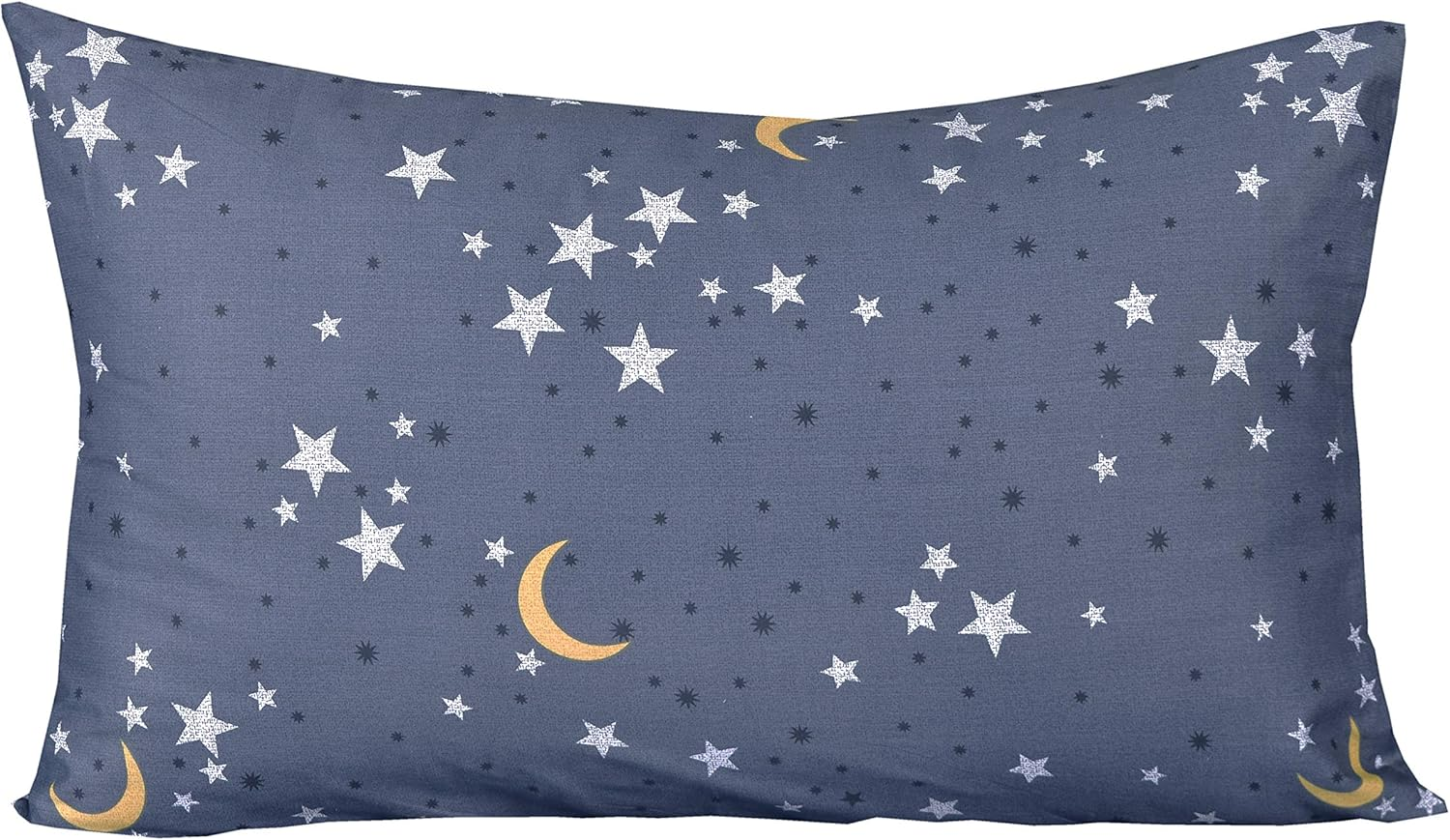 Scientific Sleep Moon & Stars Boys Girls 100% Cotton 3 Pcs Twin Bed Sheet Set Kids Toddler Teen, Flat Sheet & Fitted Sheet & Pillowcase Kids Bedding Set