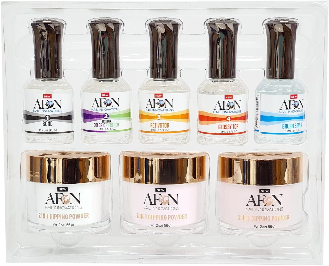 AEON Nail Dip Dipping Powder Liquid SNS Color Kit image number 1