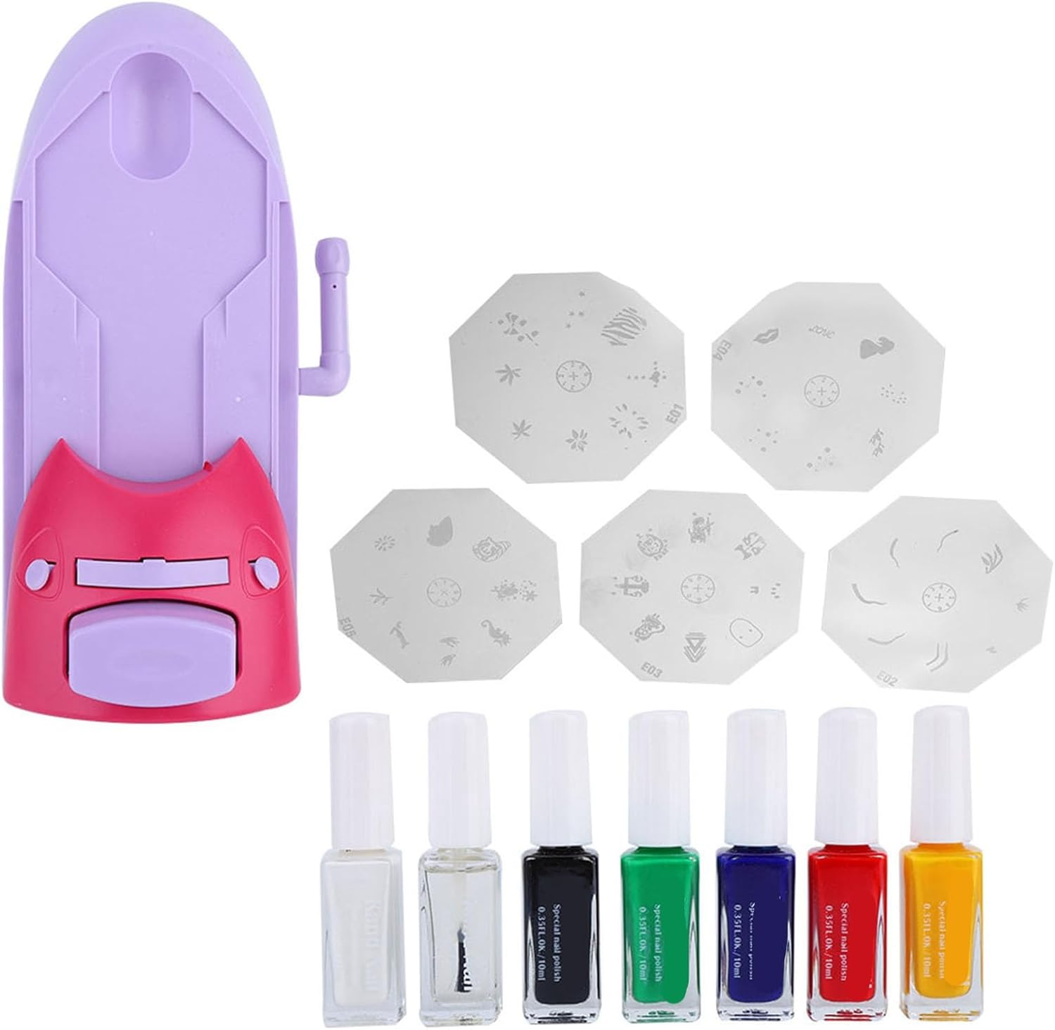 Haofy Nail Printer with Precise Positioning for Custom Pattern Portable Printing Machine for Manicure Tools, Nail Art Printer, Plate Drawing for Personal Use, Professional Salons image number 1