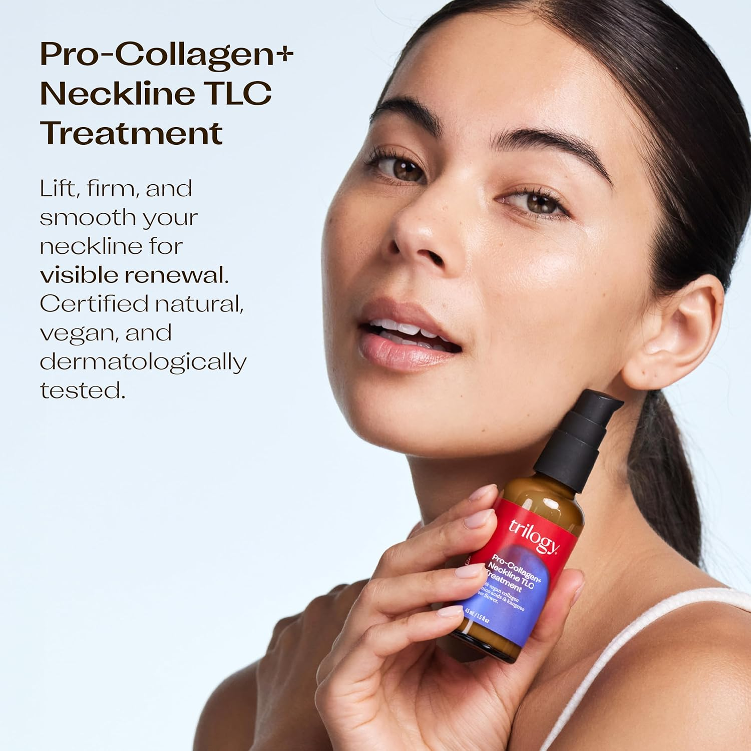 Trilogy Pro-Collagen+ Neckline TLC Treatment, Firming & Lifting Cream for Neck and D&eacute;colletage, 1.52 Fl Oz / 45 Ml image number 3