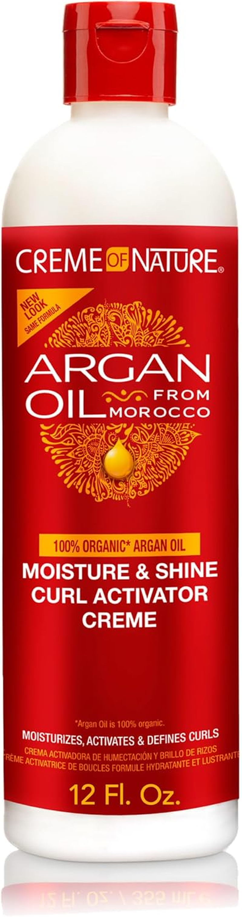Creme of Nature, Argan Oil Moisture & Shine Curl Activator Cr&egrave;me, Argan Oil of Morocco, 12 Fl Oz