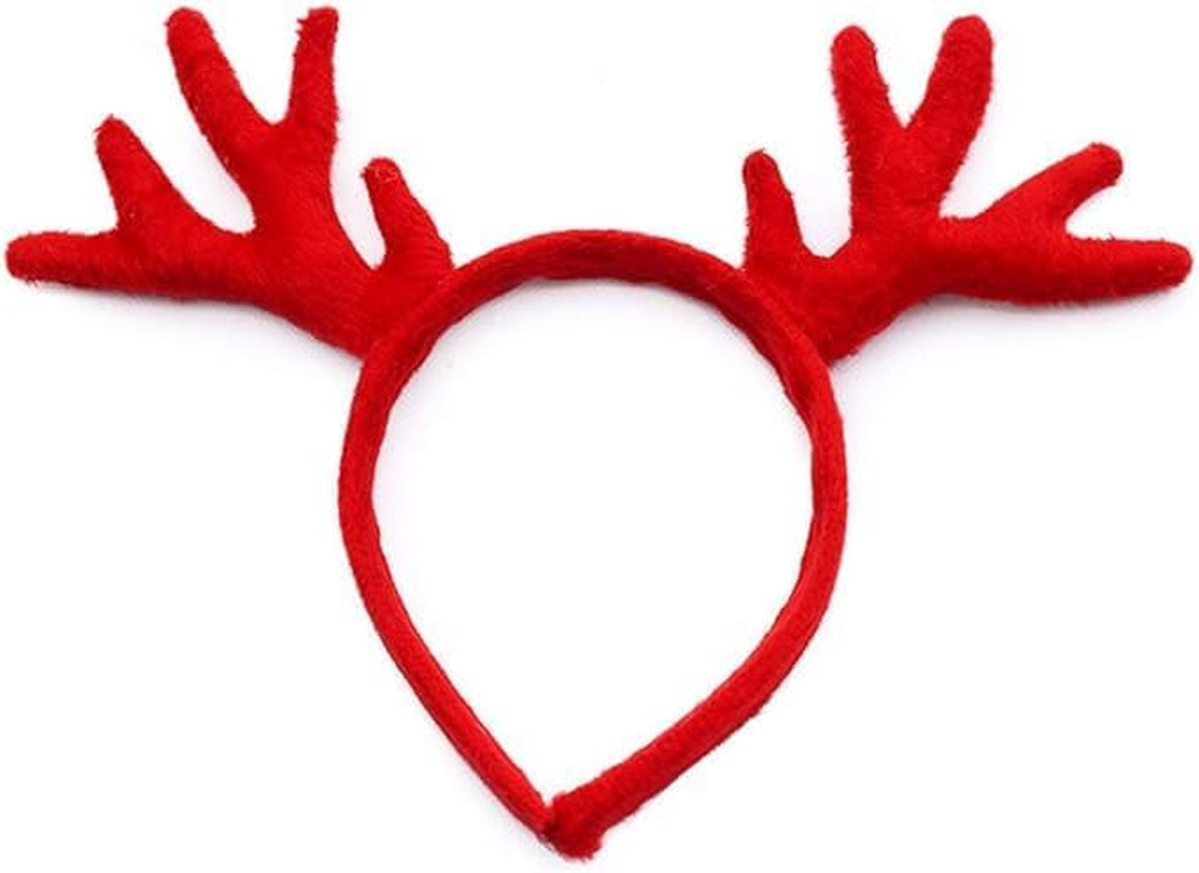 2Pcs Halloween Christmas Party Headbands Cute Reindeer Antlers Hairbands Hair Hoops Headpiece for Man Woman image number 2