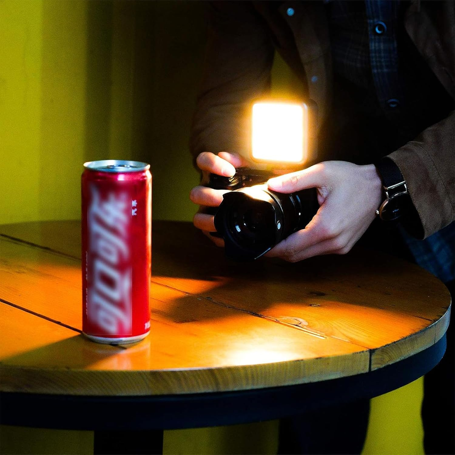 ULANZI VL49 RGB Video Lights, LED Camera Light 360&deg; Full Color Portable Photography Lighting W 3 Cold Shoe, 2000Mah Rechargeable CRI 95+ 2500-9000K Dimmable Panel Lamp Support Magnetic Attraction