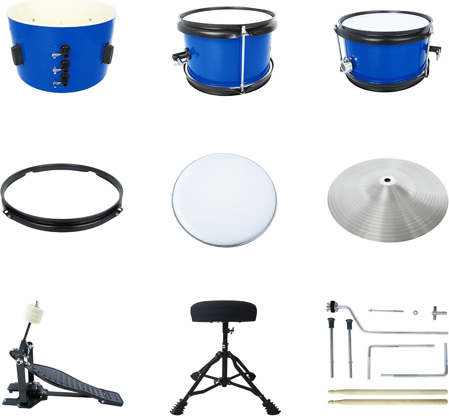 5-Piece Junior Drum Set, Kids Percussion Instrument/Kids Musical Toys/Kids Musical Instrument image number 1