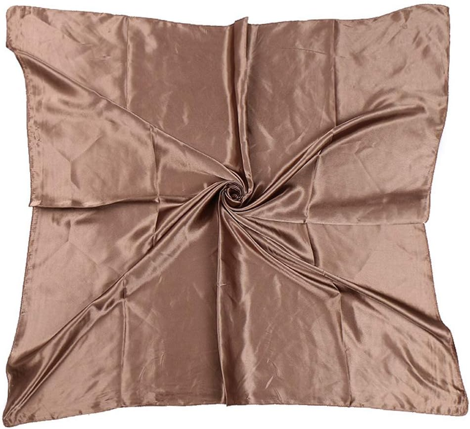 ASUITOFK 35" Womens Large Satin Square Scarf Silk Feeling Hair Wrapping Gift Headscarf Scarves
