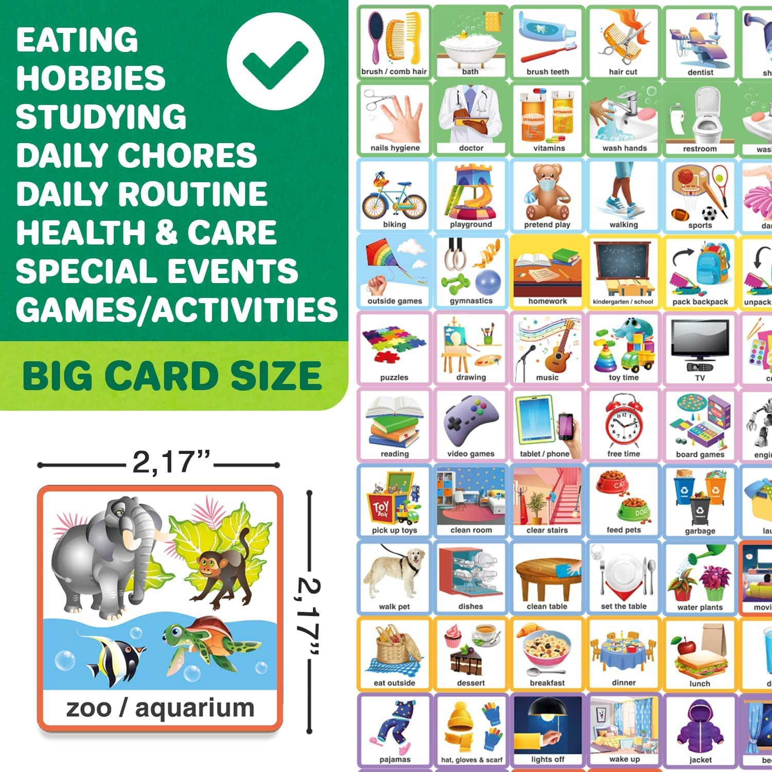 Quokka 95 Reward Chore Chart for Kids Multiple - Toys Autistic Children Age 5-7 ADHD Tools Behavior Visual Schedule Toddler at Home Routine Responsibility Board Autism Learning Materials image number 5