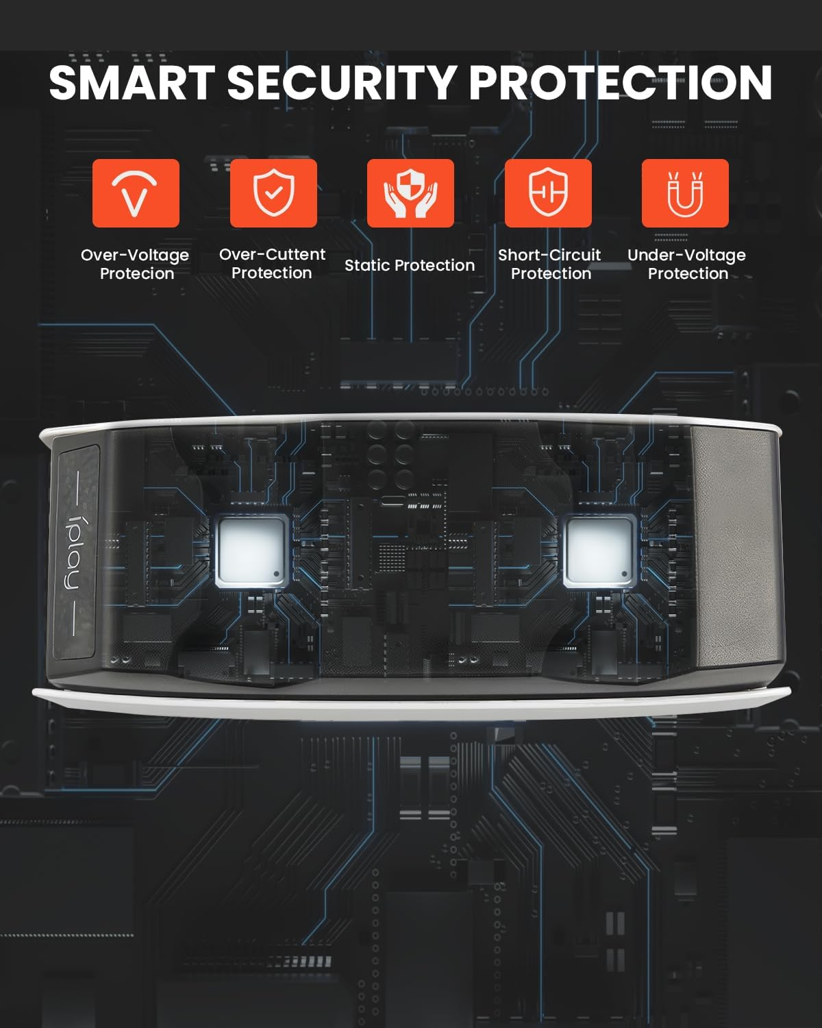 GEEKERA Controller Charger Station for PS5 - Fast Dual Charging Dock for Dualsense with Smart Security Protection, Wireless Accessories and Type-C Interface, Ideal Playstation 5 Charging Station image number 2