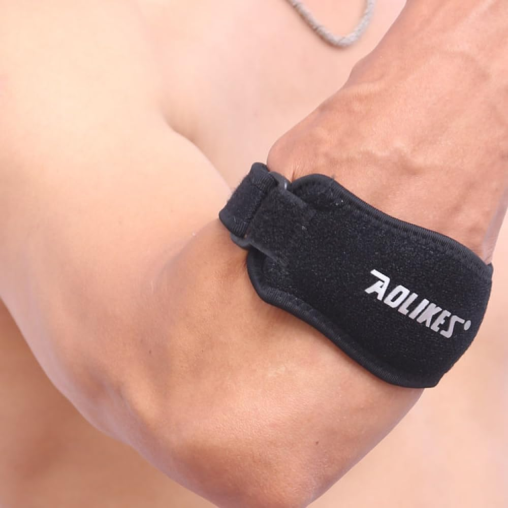 3D Air Cushion Elbow Brace for Tendonitis and Tennis Elbow Pain Relief, Golfers Fitness Forearm Brace Elbow Support Strap Counterforce Arm Band Epicondylitis Clasp with Compression Pad for Men & Women image number 2