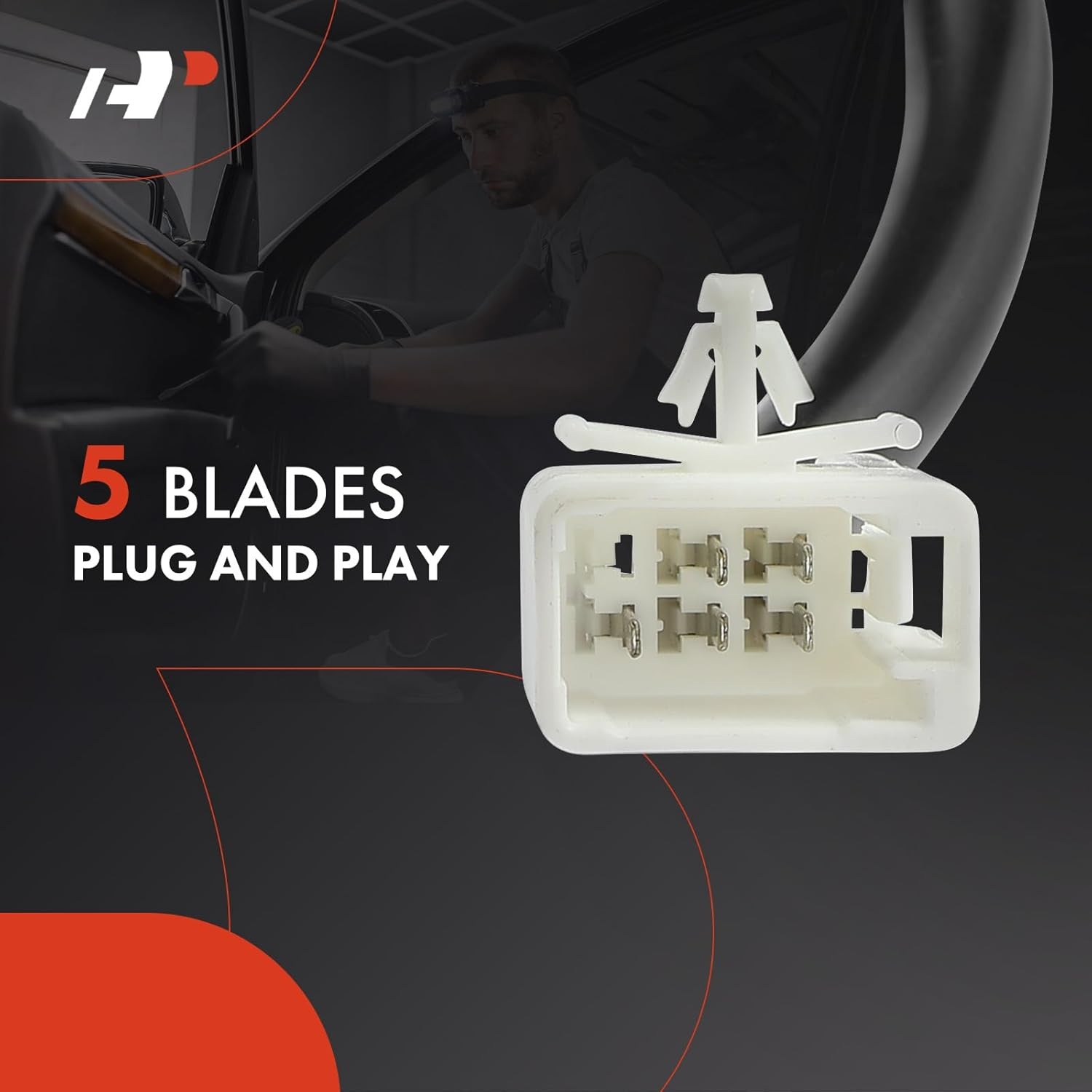 A-Premium Anti-Clip Power Window Lift Motors for Lexus GS300 1998-2005 GS400 GS430 Front Left and Right 2-PC Set Front Right Passenger Side image number 1