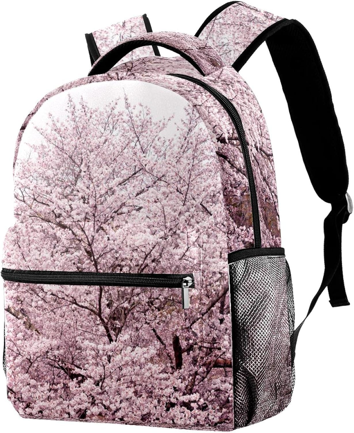 Cherry Blossom Trees Backpack Students Shoulder Bags Travel Bag College School Tote Backpacks