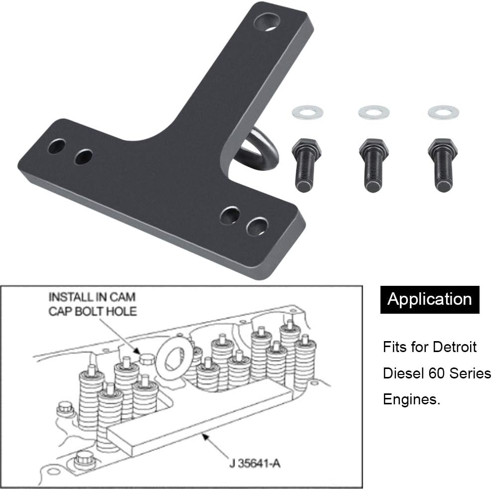 Yoursme J-35641-A Cylinder Head Lift Bracket Tool & J-35996-A Rocker Arm Lifter Fit for Detroit Diesel 60 Series image number 5