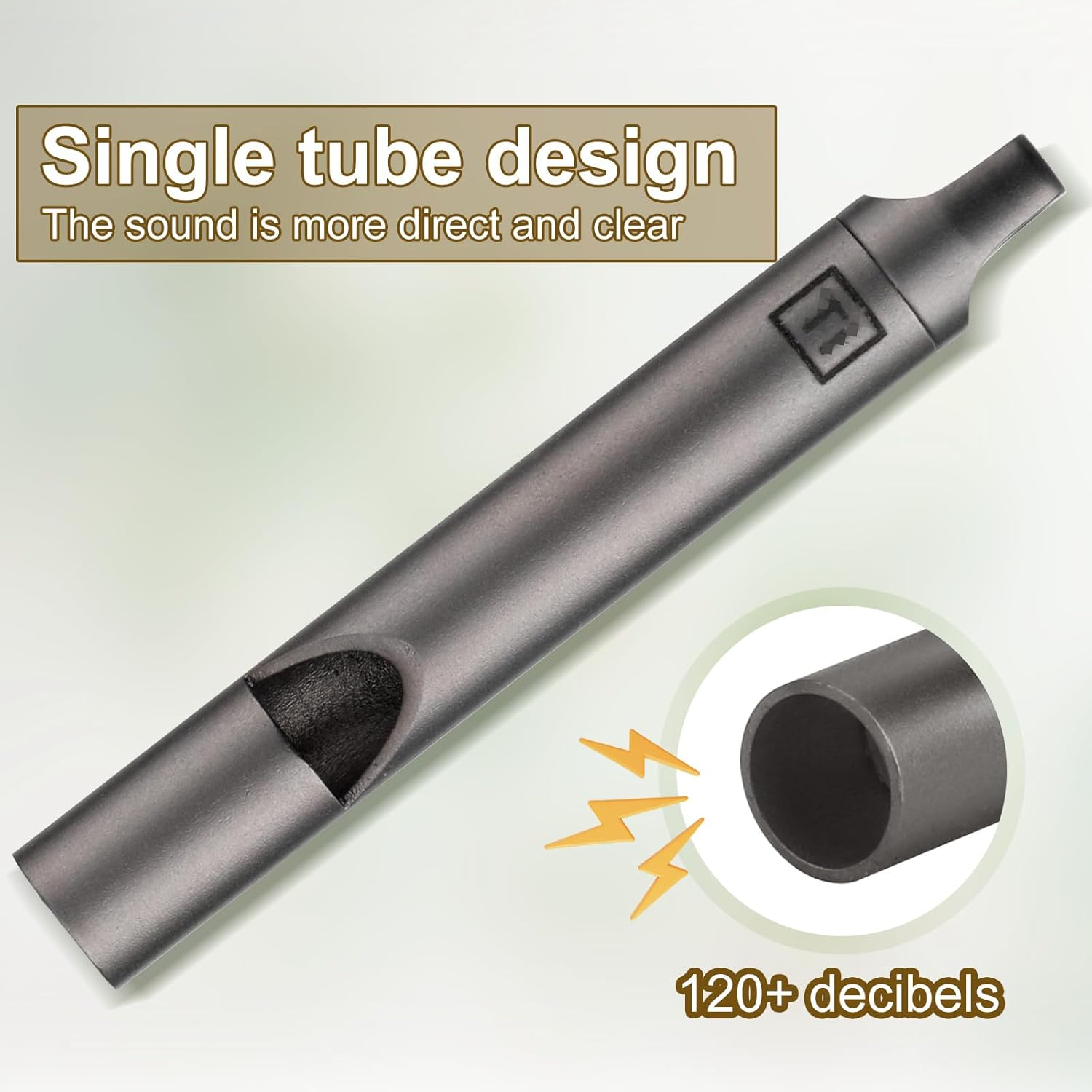 Gosknor Emergency Whistle, Titanium Dog Training Whistle with 2 Keychain Rings Survival Loud Whistle for Outdoor Camping Hiking Boating Whistle