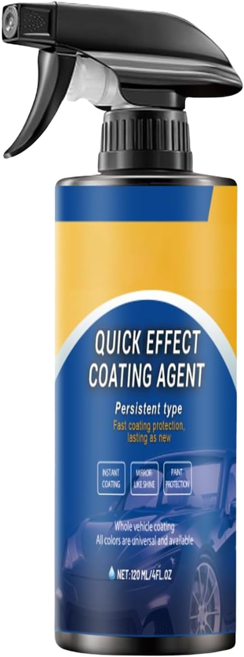 Zasdvn Coating Renewal Agent Spray - Automotive Scratch Agent 120Ml,Uv Resistant Car Coating Spray for Marine, Vehicle, Beginners, Outdoors, Rims, Glass, Window, Detailing image number 3
