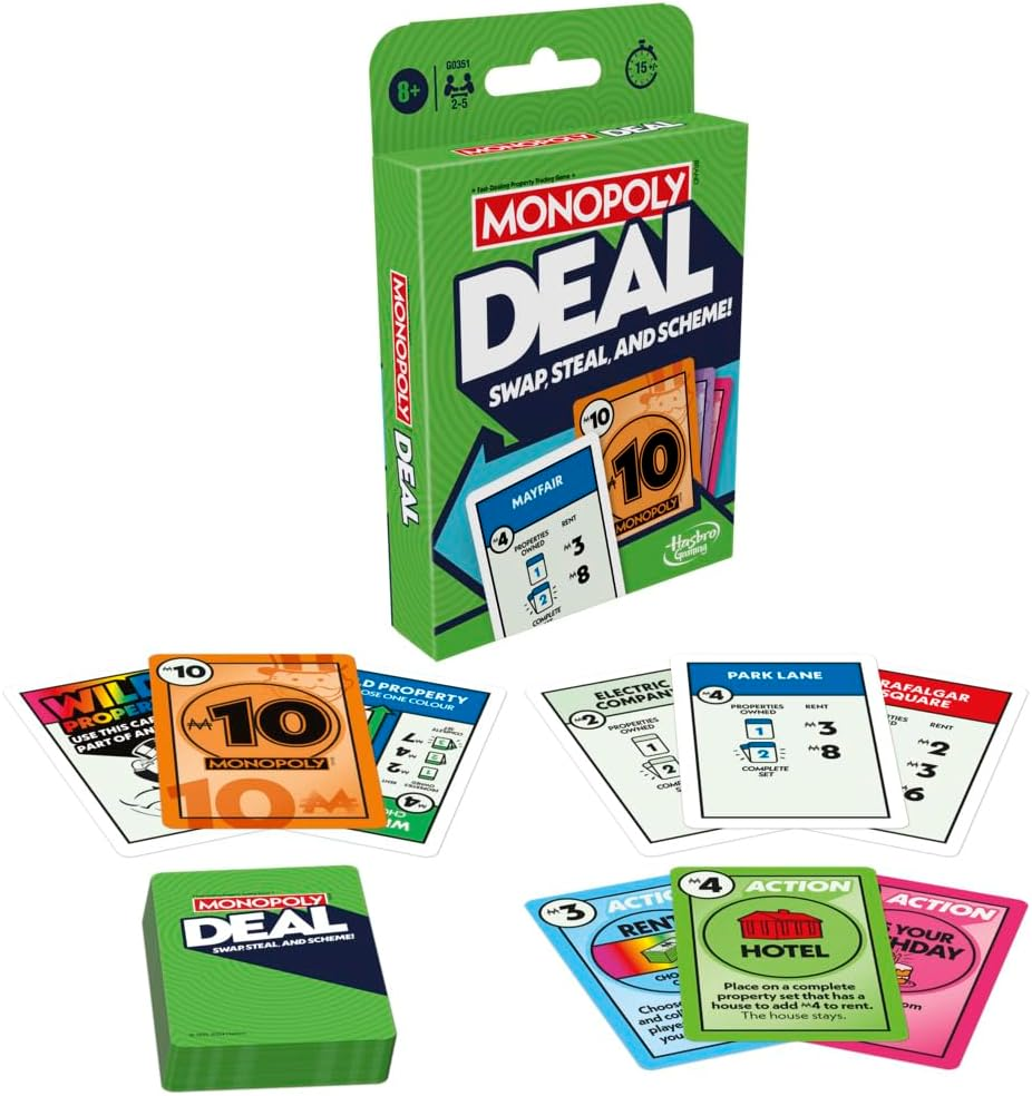 Monopoly Deal Card Game, Multi-Colour image number 6