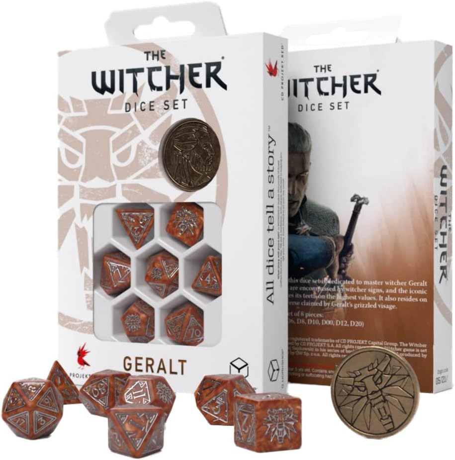 Q-Workshop Witcher Dice Set. Geralt - Q-Workshop Monster Slayer, Mixed, E3U
