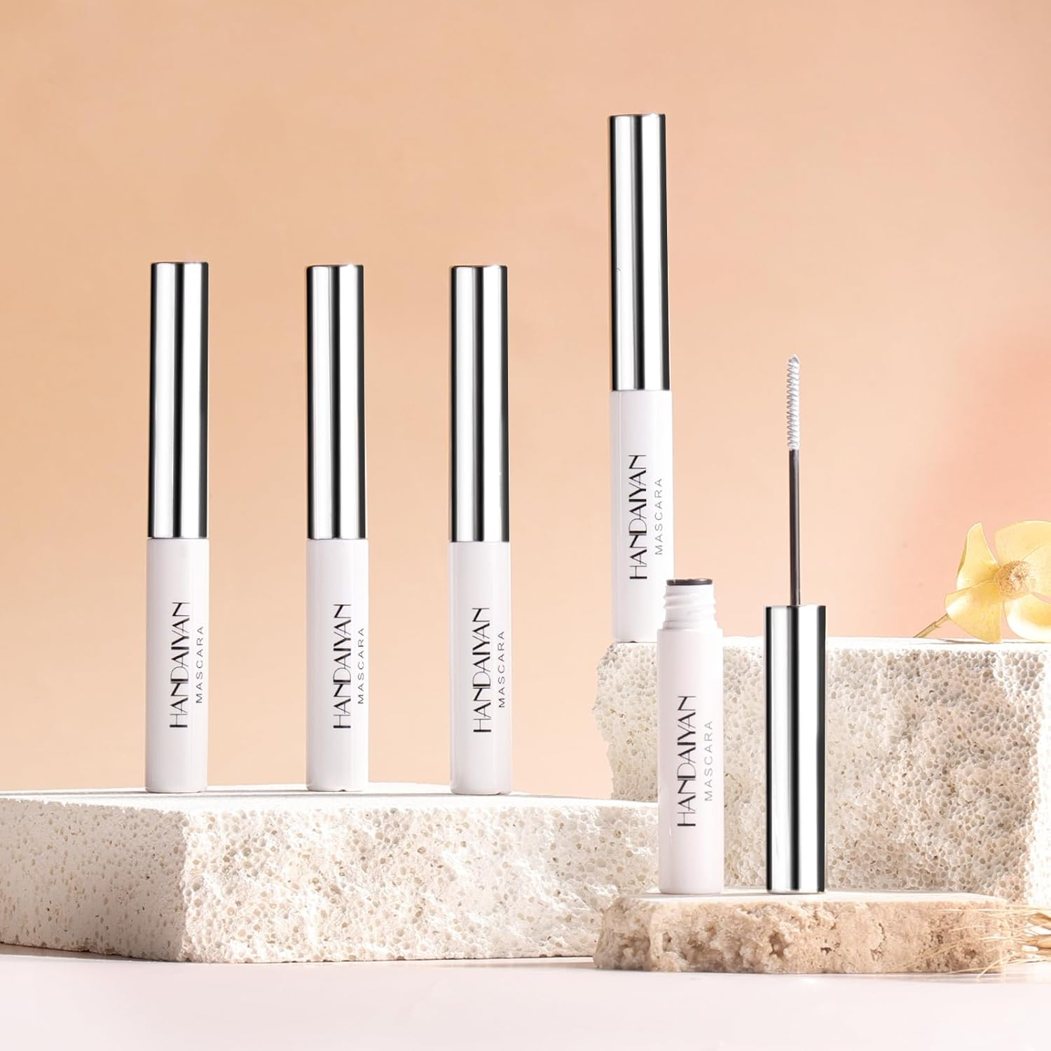 YBUETE Blue Mascara, Colorful Mascara for Cosplay Party Eye Makeup, Long-Lasting Waterproof Colored Mascara Makeup, Long & Thick Curling Mascara, Colorful Mascara Eye Makeup Present for Women - Pink image number 6