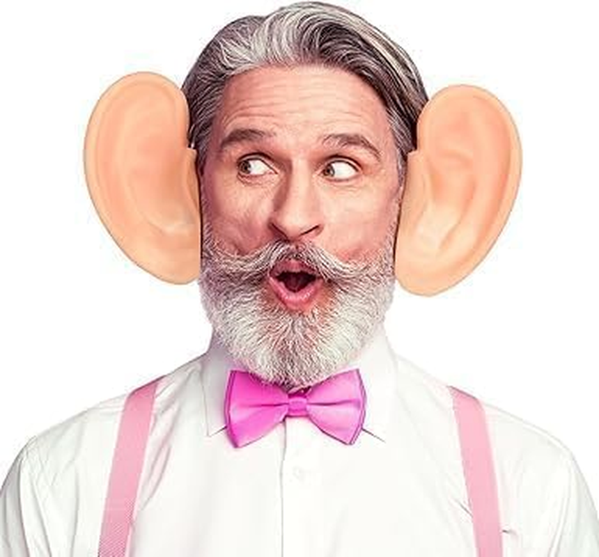 1PCS Oversized Big Fake Ear for Women Men Jumbo Ear Adult Giant Pig Funny Headwear for Cosplay Costume Holiday Party Outfit Accessories image number 5