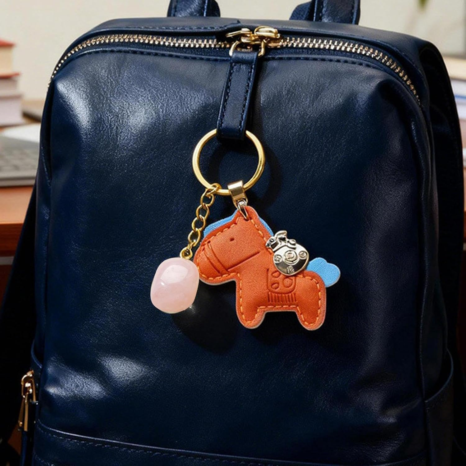 Wallet Pendant | 2026 Year of the S Faux Leather Lanyard | Animal Design Pendant for Backpack and Key Chain, for Women, Men, Teenagers, Men, Sons Gift - Red image number 4