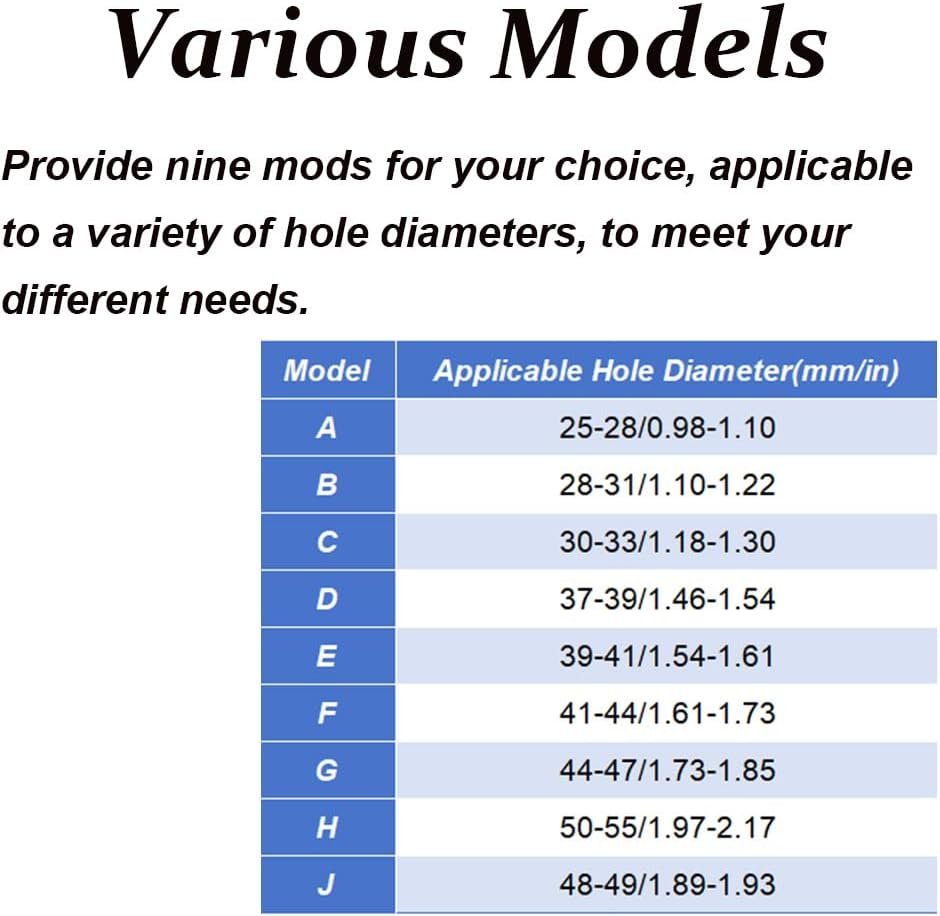 4 Pack Bath Plugs, Rubber Drain Stopper Kitchen Sink Plug with Hanging Ring, Universal Drain Plug Cover for Bathtub Kitchen and Bathroom, 39-41Mm image number 5