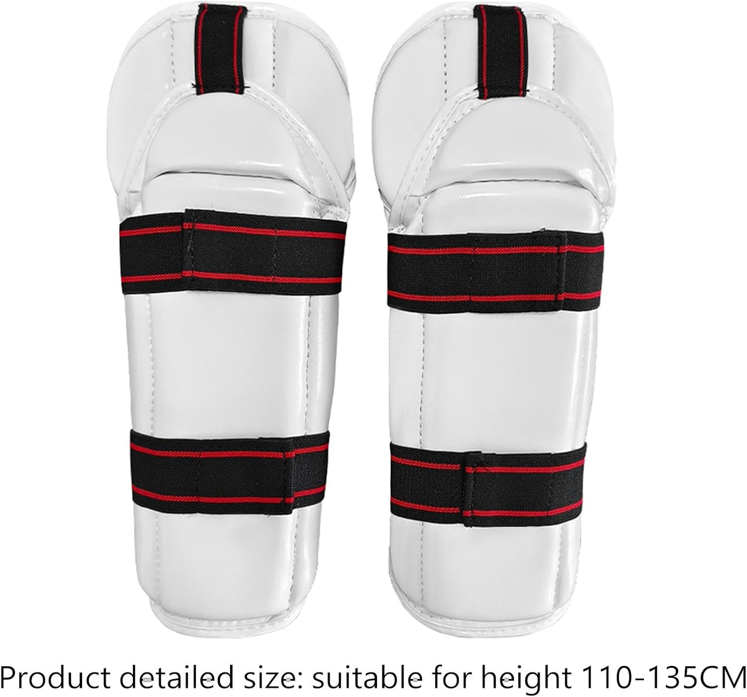 Taekwondo Shin Protector Taekwondo Arm Shin Guards, Elastic Strap Padded Protective Gear for Martial Arts Sports Adult Kids image number 6