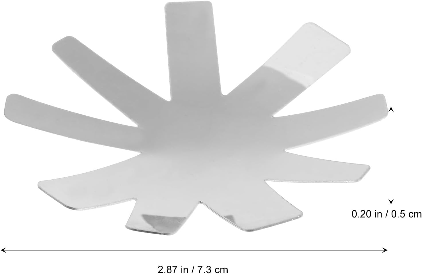 Gatuida 3Pcs Acrylic Nail Trimmer Plates Nail Shaping Cutter Templates Silver French Manicure Steel Modules for DIY Art and Thick Care