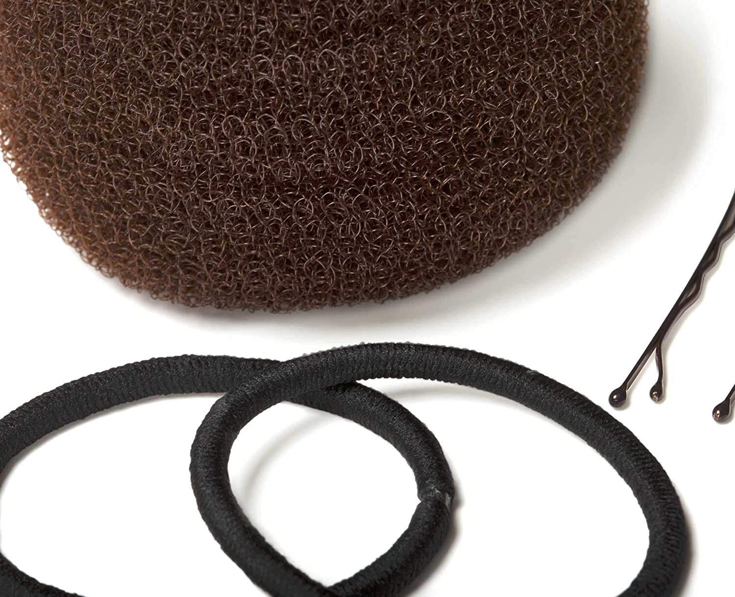 Scunci Top Knot Bun Maker Makes the Perfect Bun with Everything You Need to Create a Perfect, Comfortable Bun with All-Day Hold, Including Bun Form, Elastic and Four Hairpins image number 2