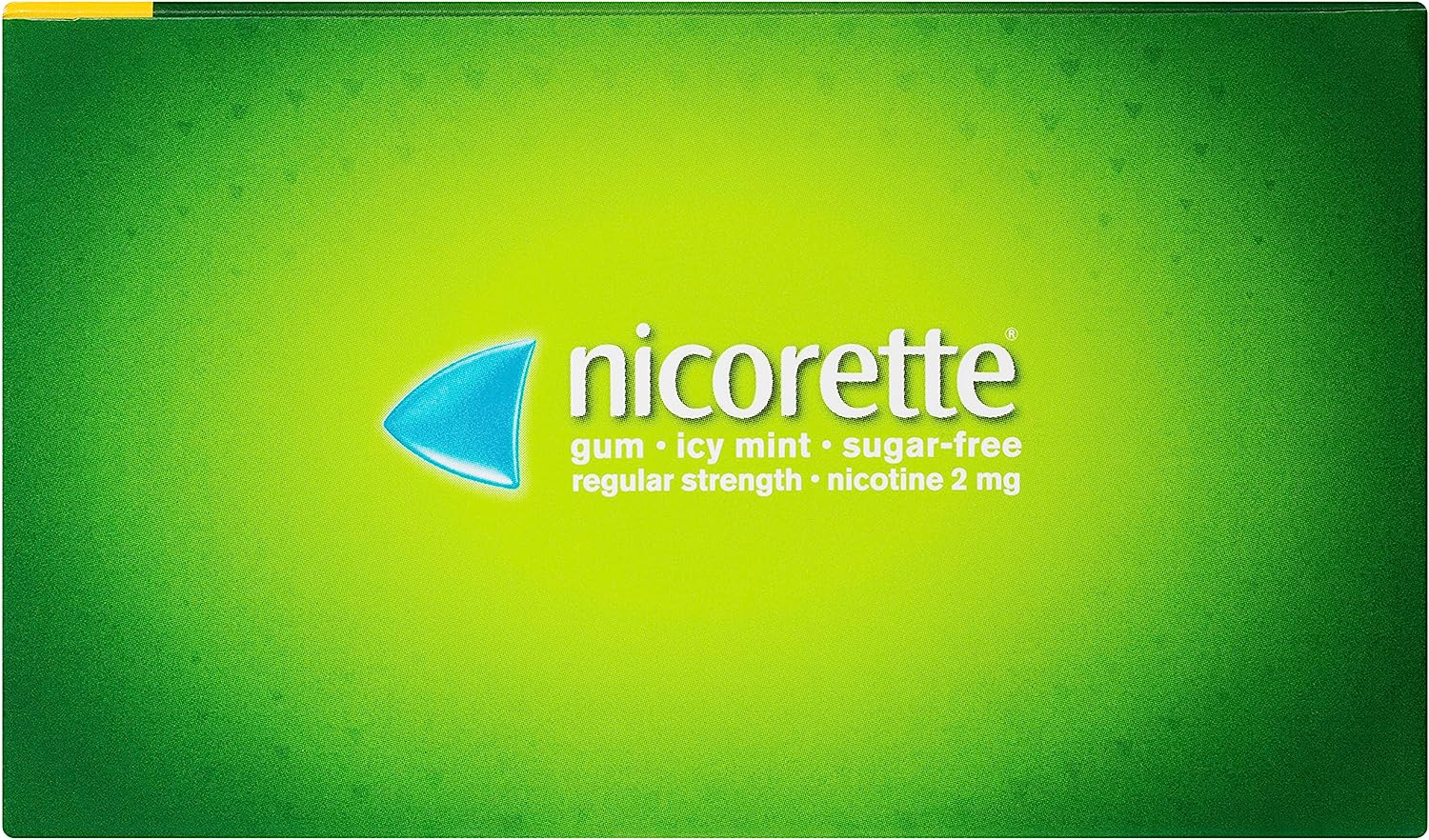 Nicorette Quit Smoking Regular Strength Nicotine Gum Icy Mint 150 Pack image number 2