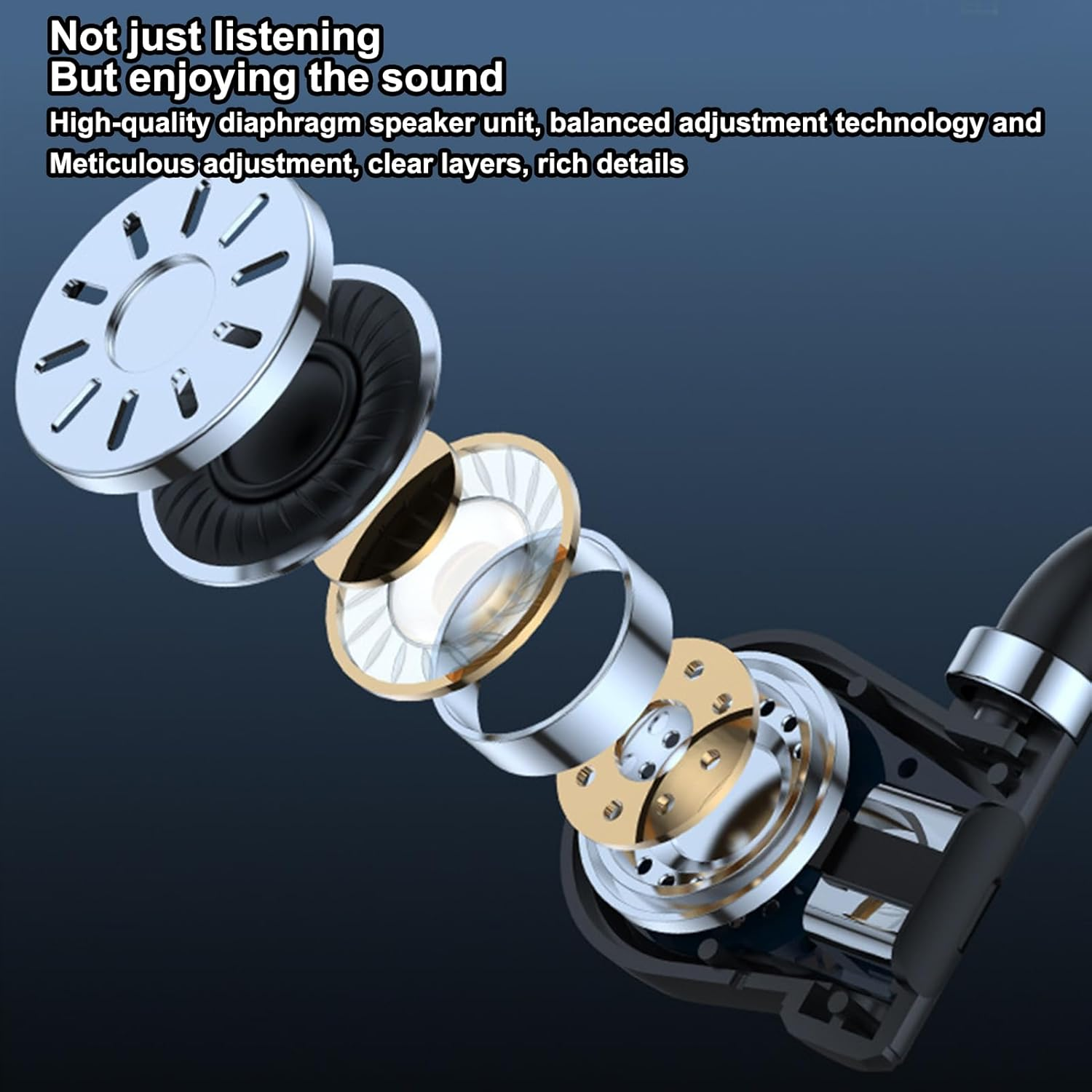 LED Display Open-Ear Earbud &ndash; True Wireless Single Ear Headset with Instant Pairing | Compact -Ear Earpiece for Riding, Gym, Fishing, Long Battery Life, Stable Fit, Outdoor Activities image number 4