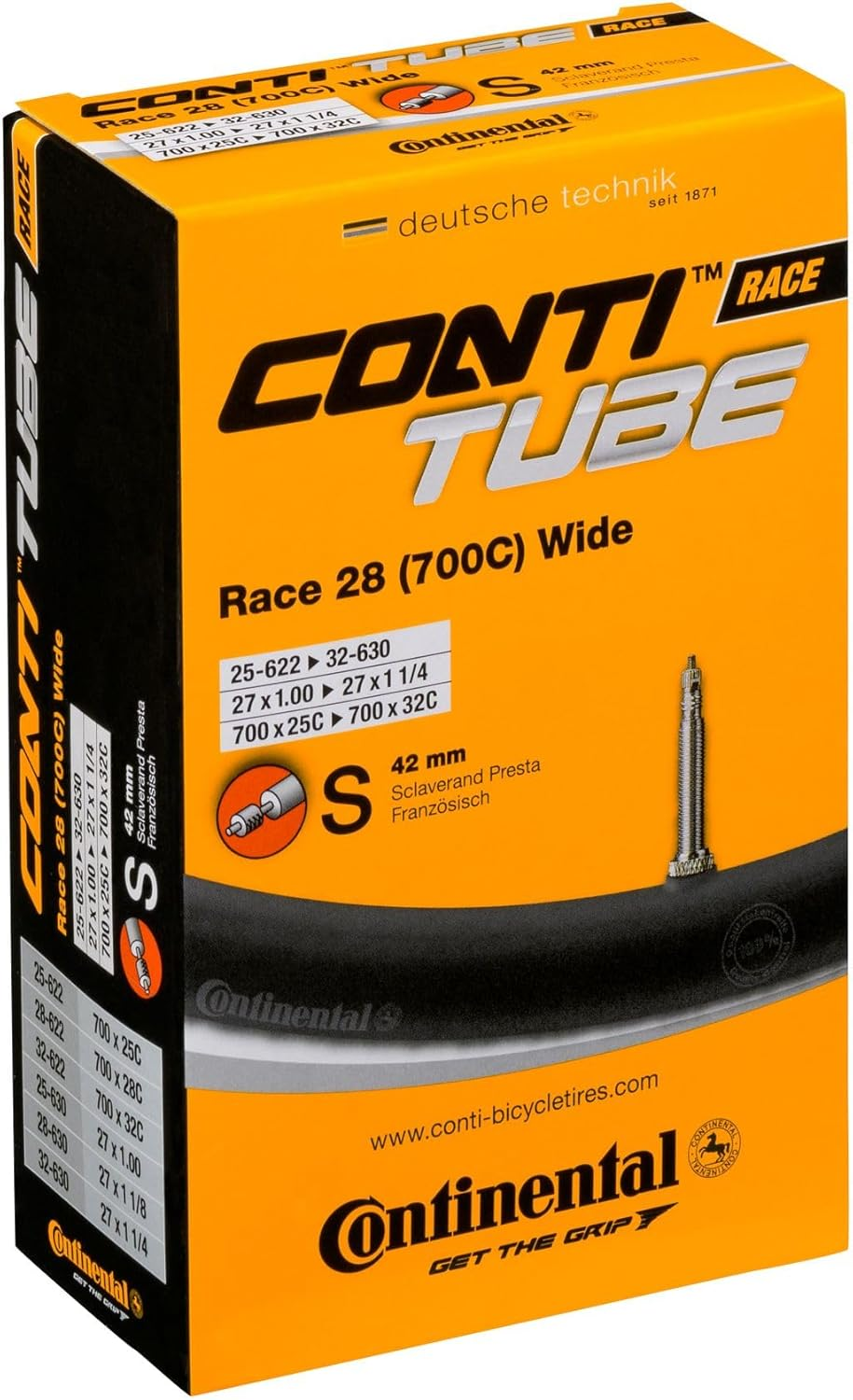 Continental Race 28 (700C) X 25/32C Presta Valve Inner Tube