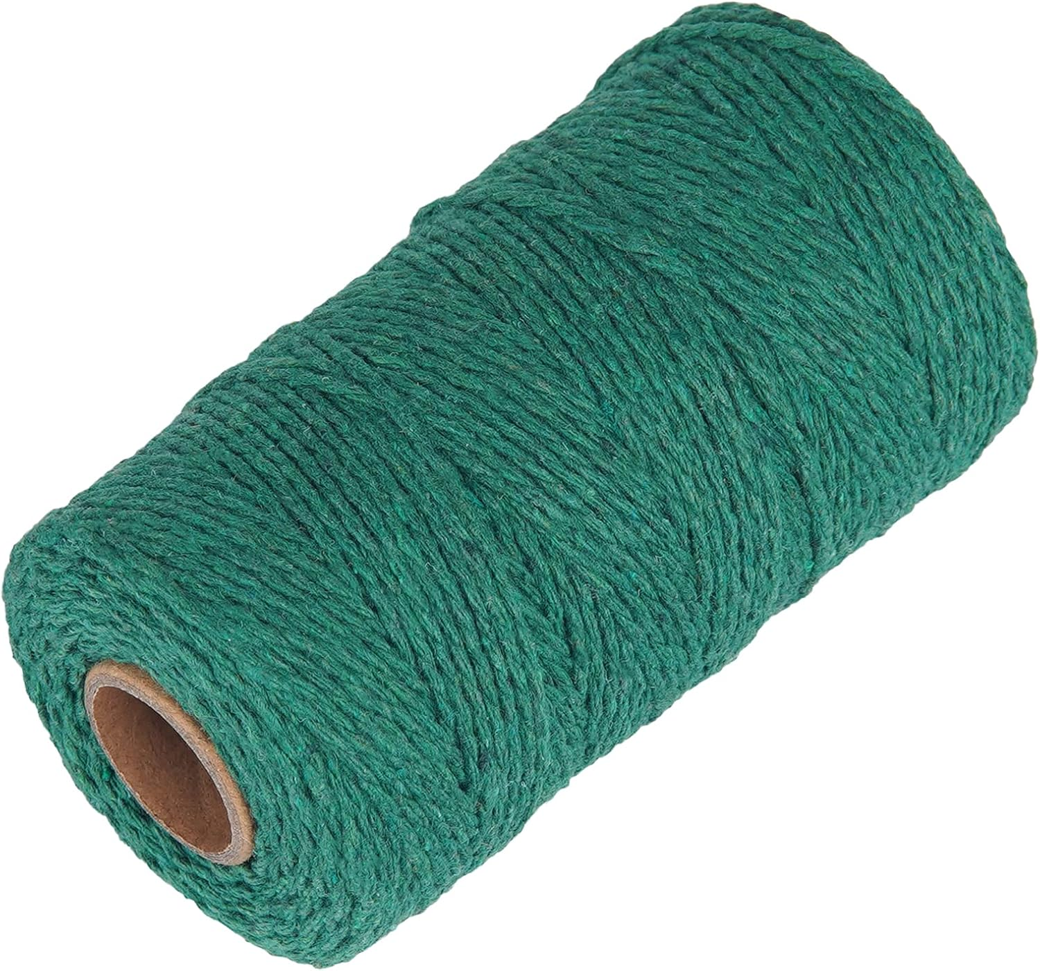 Ohtomber White Cotton Butchers Twine String - 328 Feet 2MM for Crafts, Bakers Twine, Kitchen Cooking Butcher Meat and Roasting, Gift Wrapping