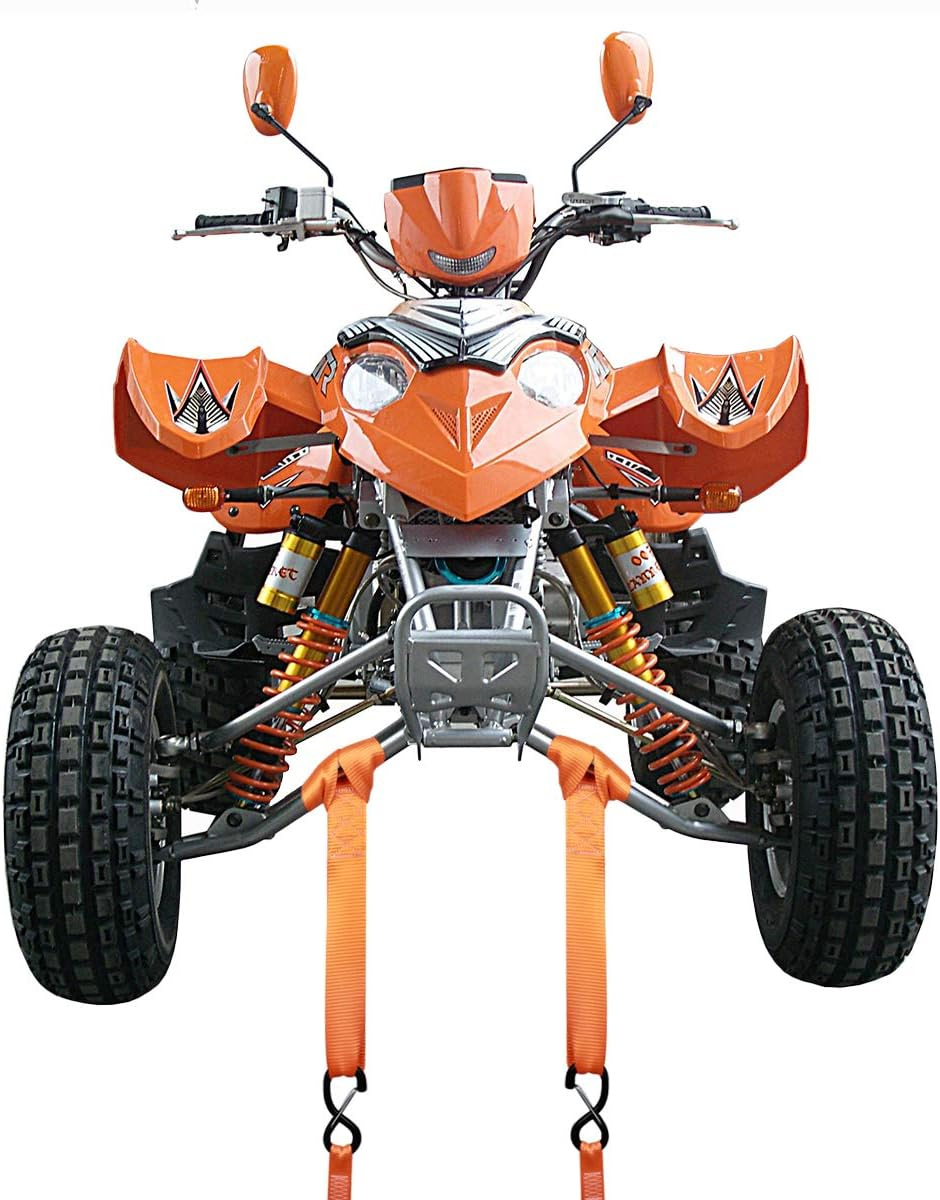 Soft Loops Tie down Straps (4Pk) 12,000Lbs Max Strength 18"X1.7" Heavy Duty Motorcycle Tie Downs for Use with Ratchet Strap - Secure Trailering of Motorcycles, Kayak, Jeep, ATV, UTV image number 1