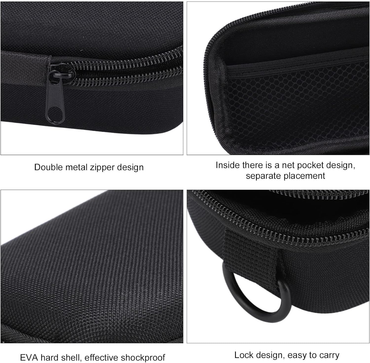 Hard Shell Fishing Rod Bag with Shoulder Strap, Portable Folded Fishing Rod Case, Shockproof and Waterproof Tackle Storage Travel Bag for Fishing Tools image number 6