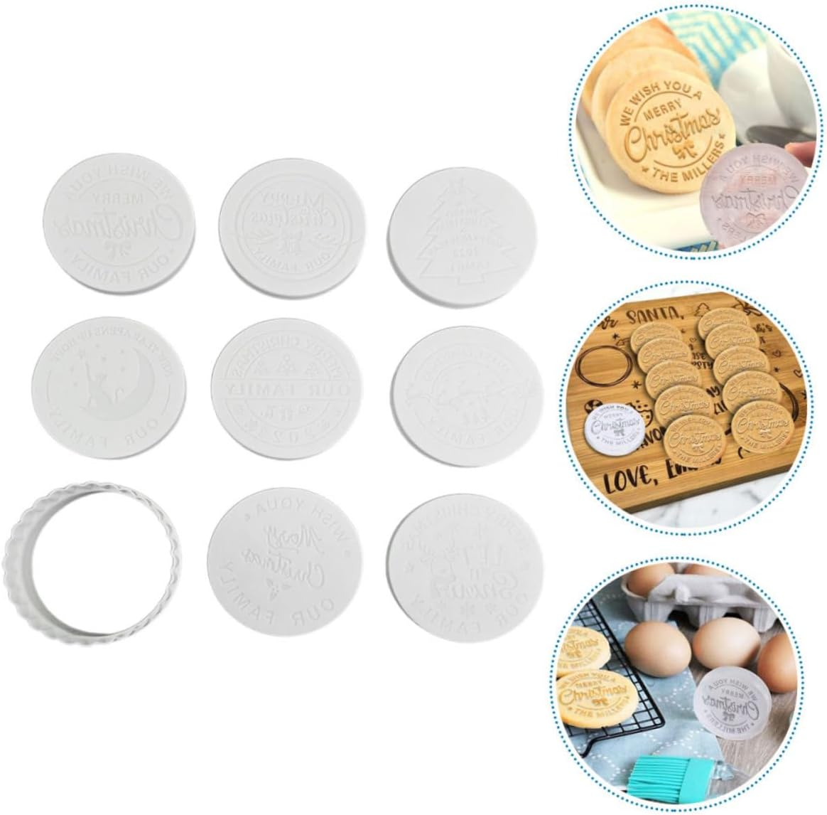 Party Cookie Molds Christmas Cookie Mold Reusable for Christmas Baking image number 6