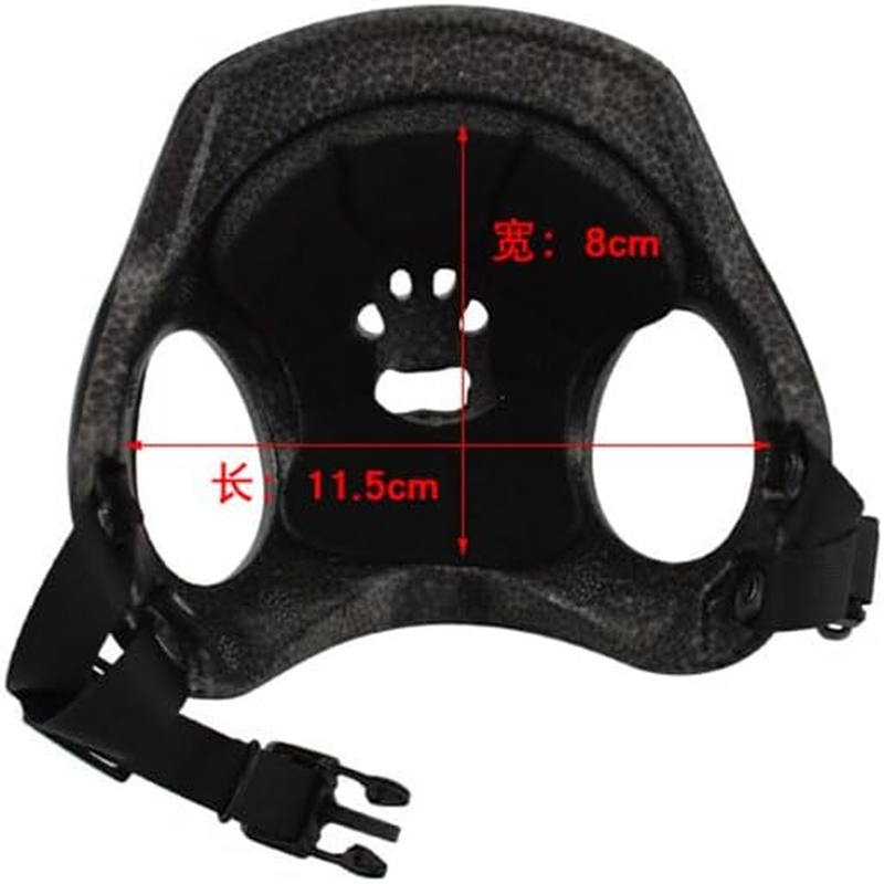 Dog Helmets for Small Dogs with Ear Holes, Hard Pet Dog Hat for Puppy, Windproof Doggies Motorcycle Helmets for Outdoor Riding Hiking Cycling,Motorcycle/Bike Hat for Cat (Black) image number 4