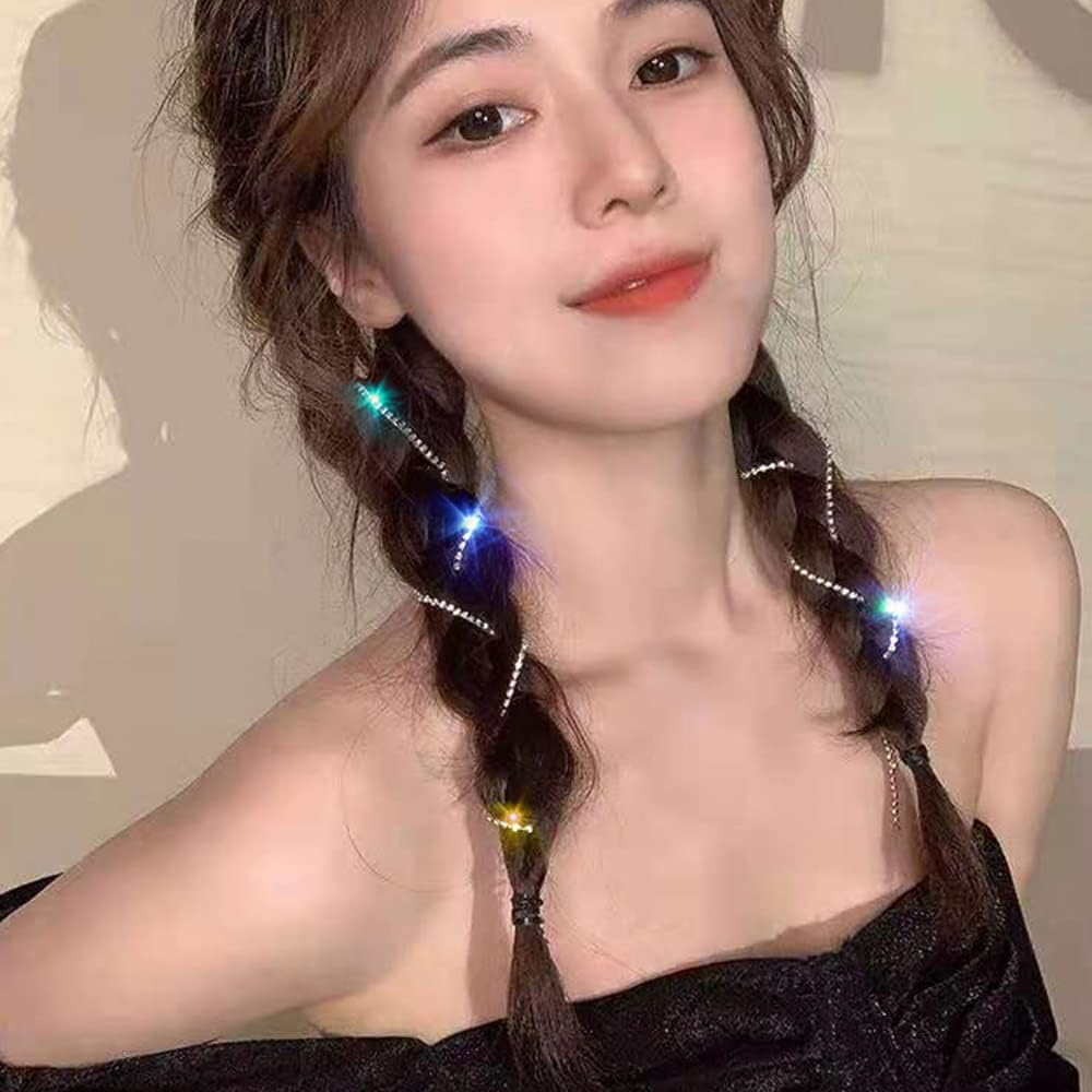 Hair Clips, Rhinestone Hair Accessories for Women, Girls, Ladies, Children, Elegant Hair Clips with Rhinestone Chains, Fashion Headpiece, Styling Tools for Party, Wedding, Daily