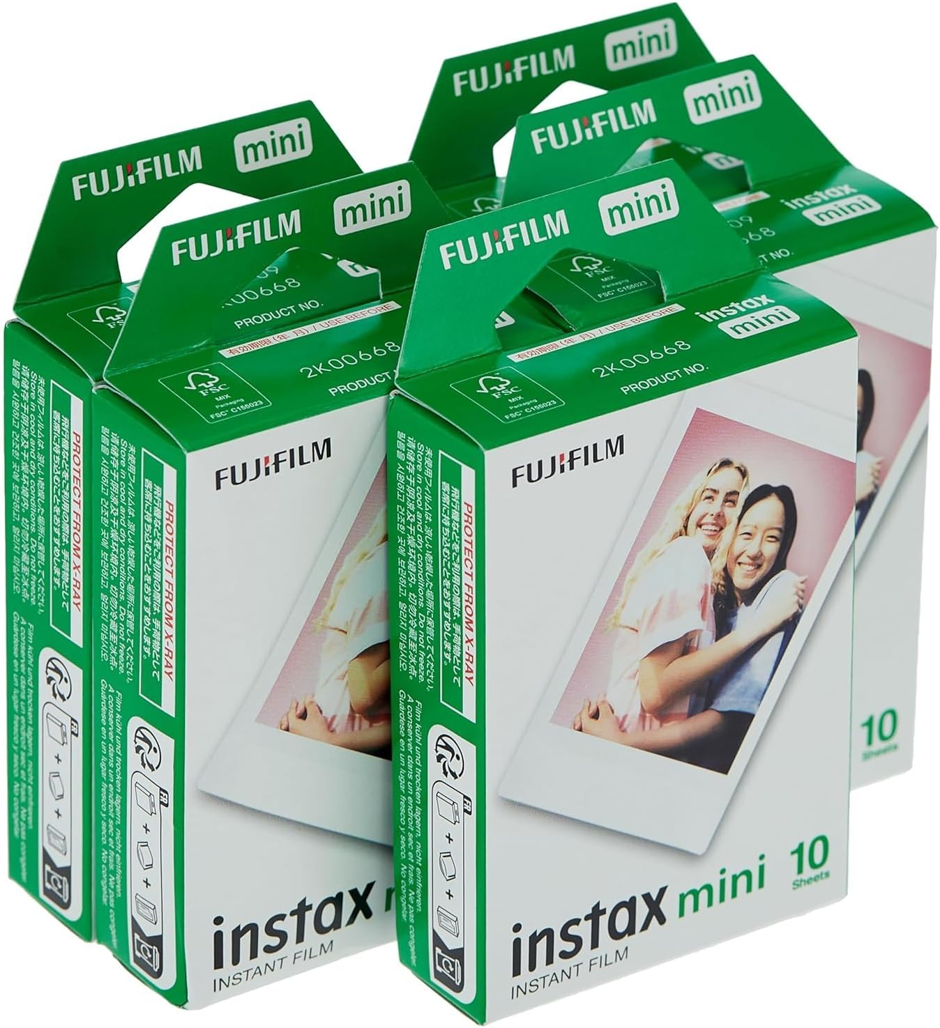 Fuji 96090 Instax Mini Instant Film, 10 Sheet, 5 Piece