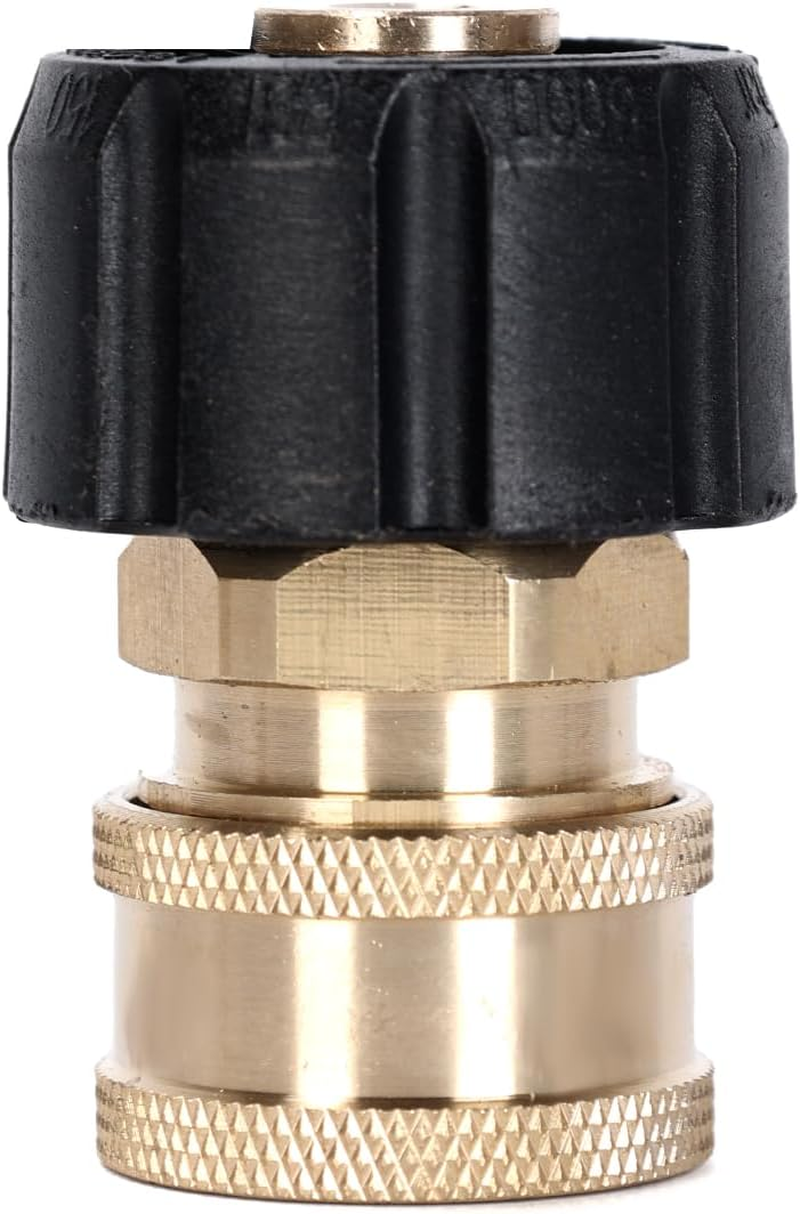Ruimou 2PCS High Pressure Washer Adapter Set (M22-14Mm Inner Diameter to 3/8 Female Head+M22-14Mm Inner Diameter to 3/8 Male Head) for Connecting Universal Guns, Hoses, and Pumps, 5000PSI image number 6