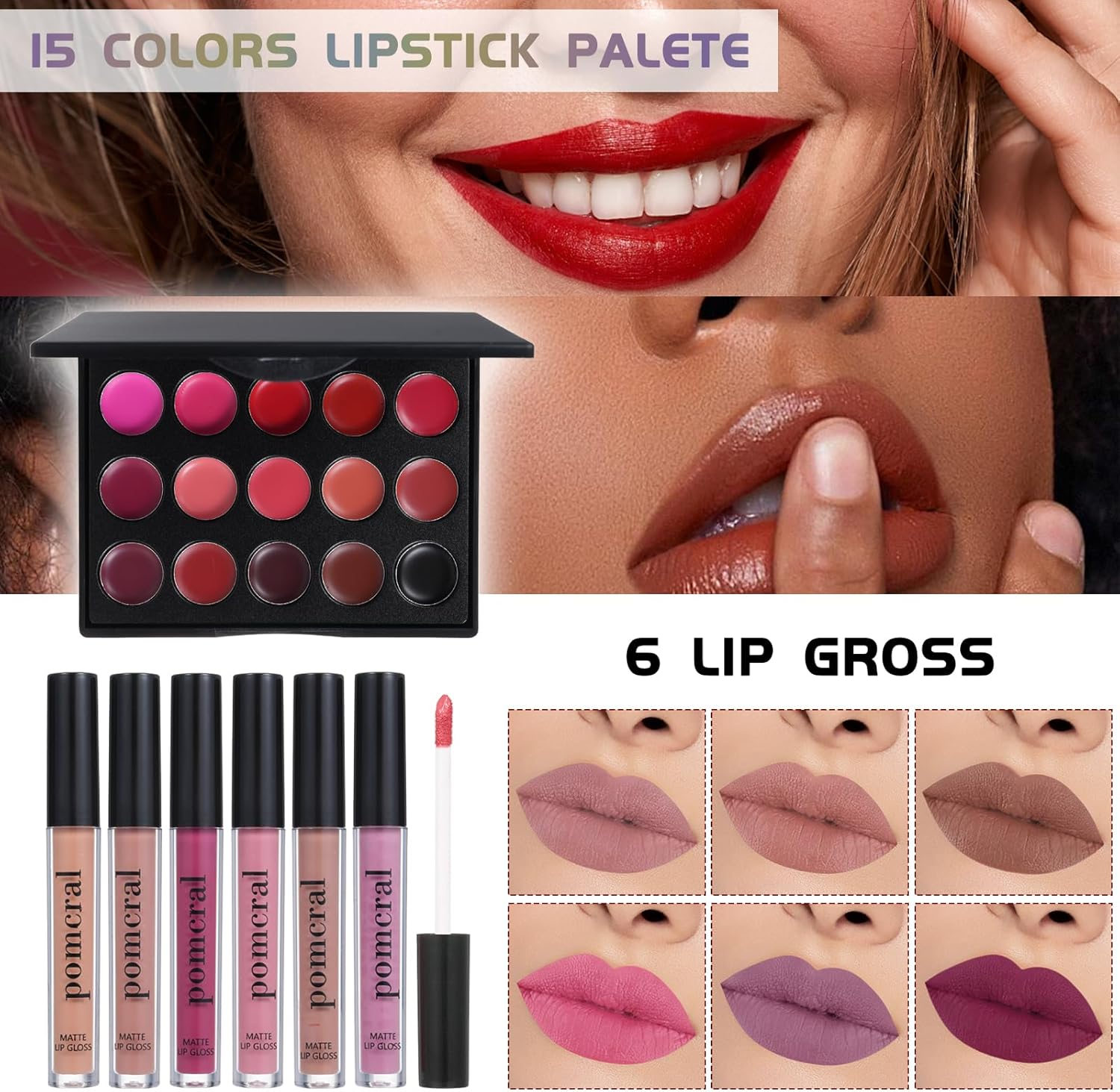 Makeup Kit for Women Girls, Makeup Gift Set for Teens, Make up Set for Girls with Eyeshadow Palette, Concealer, Lip Gloss, Brushes Set image number 4