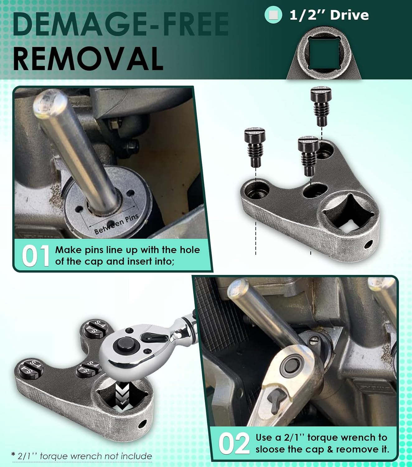 Yoursme Trim/Tilt Pin Wrench Mt0004-38Mm X 4Mm for ALL Seastar Steering Cylinders & for Yamaha 4 Stroke V6 Remove Hydraulic Cylinders Trim/Tilt Caps image number 3