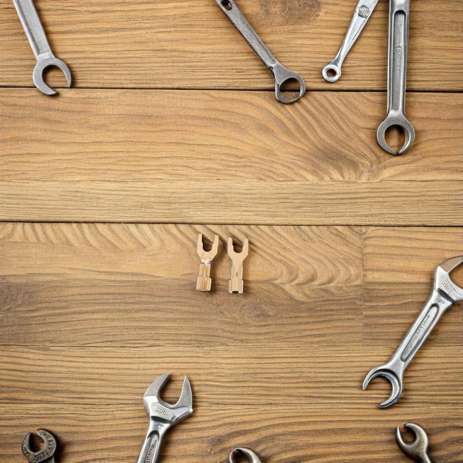 2Pcs Hifi Speaker Spade Connectors Y-Type Banana Plugs for Audio Home Theater and Recording Studios Speaker Wire Adapter with Stable Signal Transmission and Versatile Compatibility image number 6