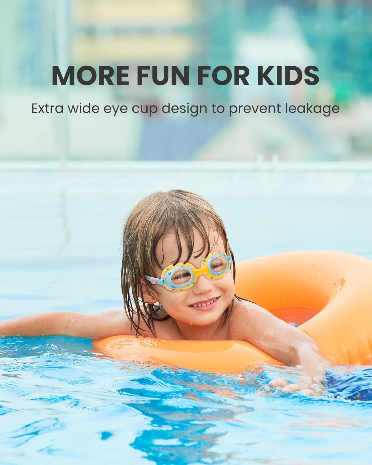 Outdoormaster Cyberfish Kids Swim Goggles, Quick Adjustable Strap Swimming Goggles with Padded Headband for Kids 5-12 - Pink image number 6