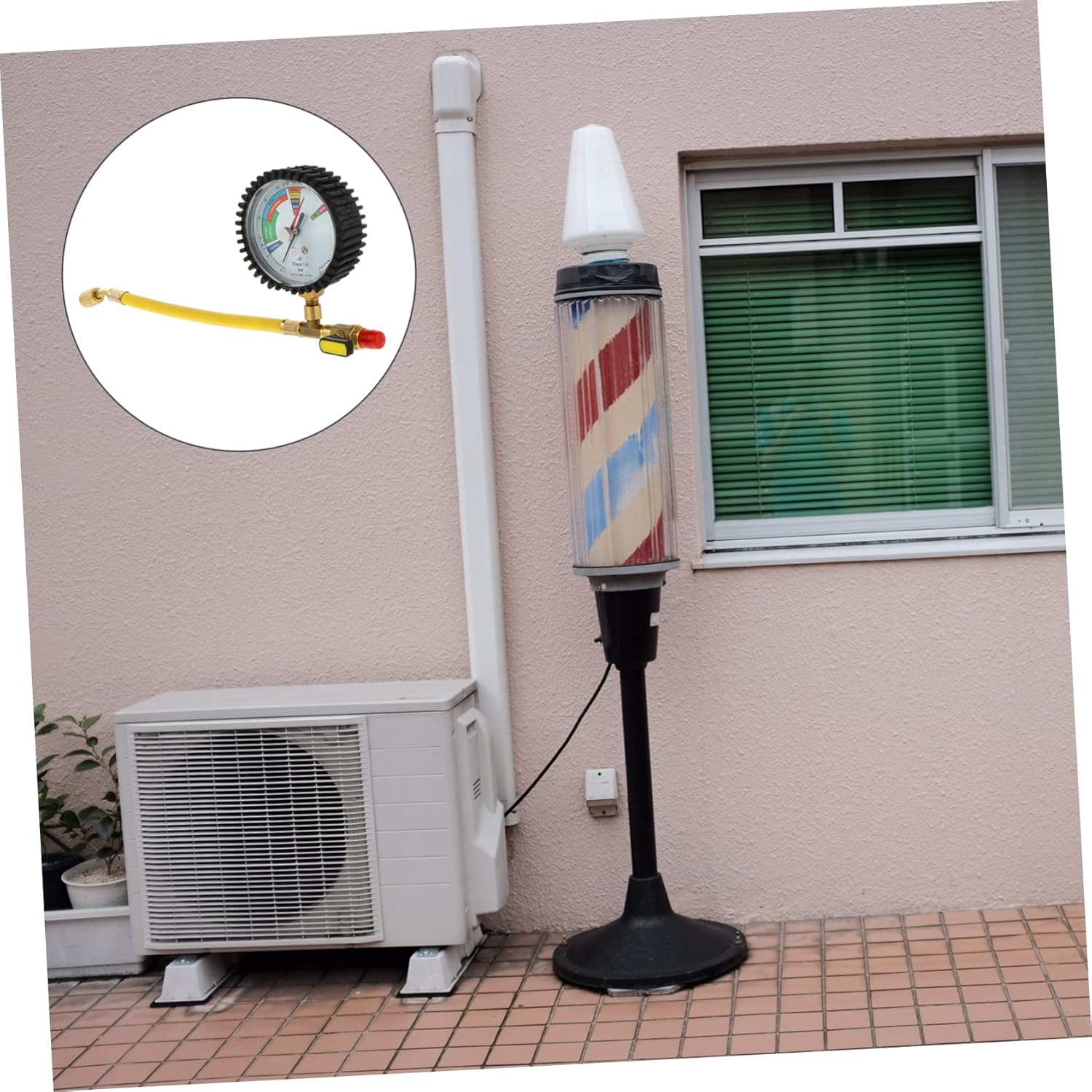 PLAFOPE 3Pcs Refrigeration Equipment Pressure Gauge Nitrogen Pressure Tester Automotive Central Air image number 5