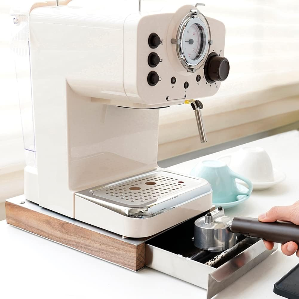 Watchget Espresso Knock Box Drawer Stainless Steel Detachable Coffee Ground Knock Container with Removable Knock Bar and Non-Slip Base for Home,Office and Coffee Shop image number 6