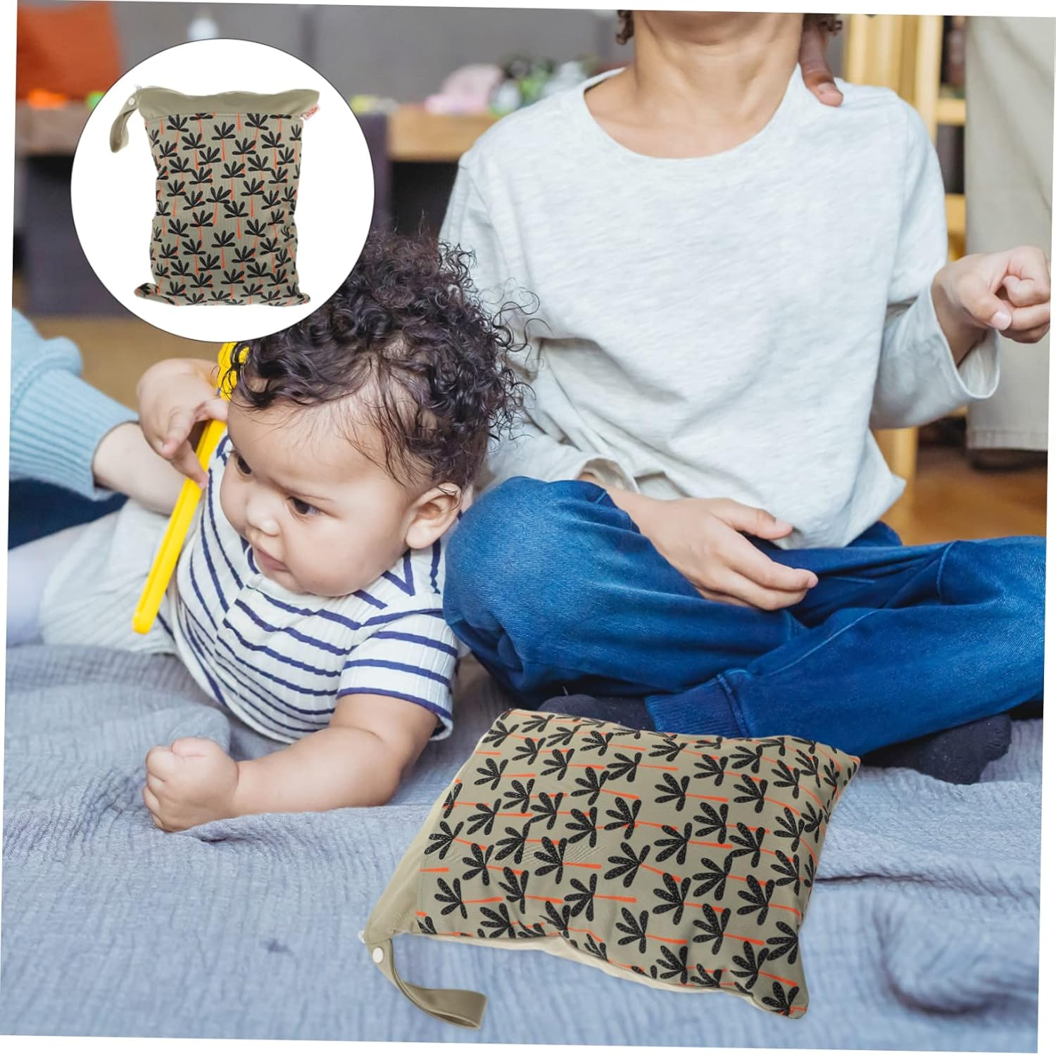 Ibasenice Diaper Storage Pouches Multipurpose Bag Travel Napkin Storage Bag for Diapers Organizing image number 6